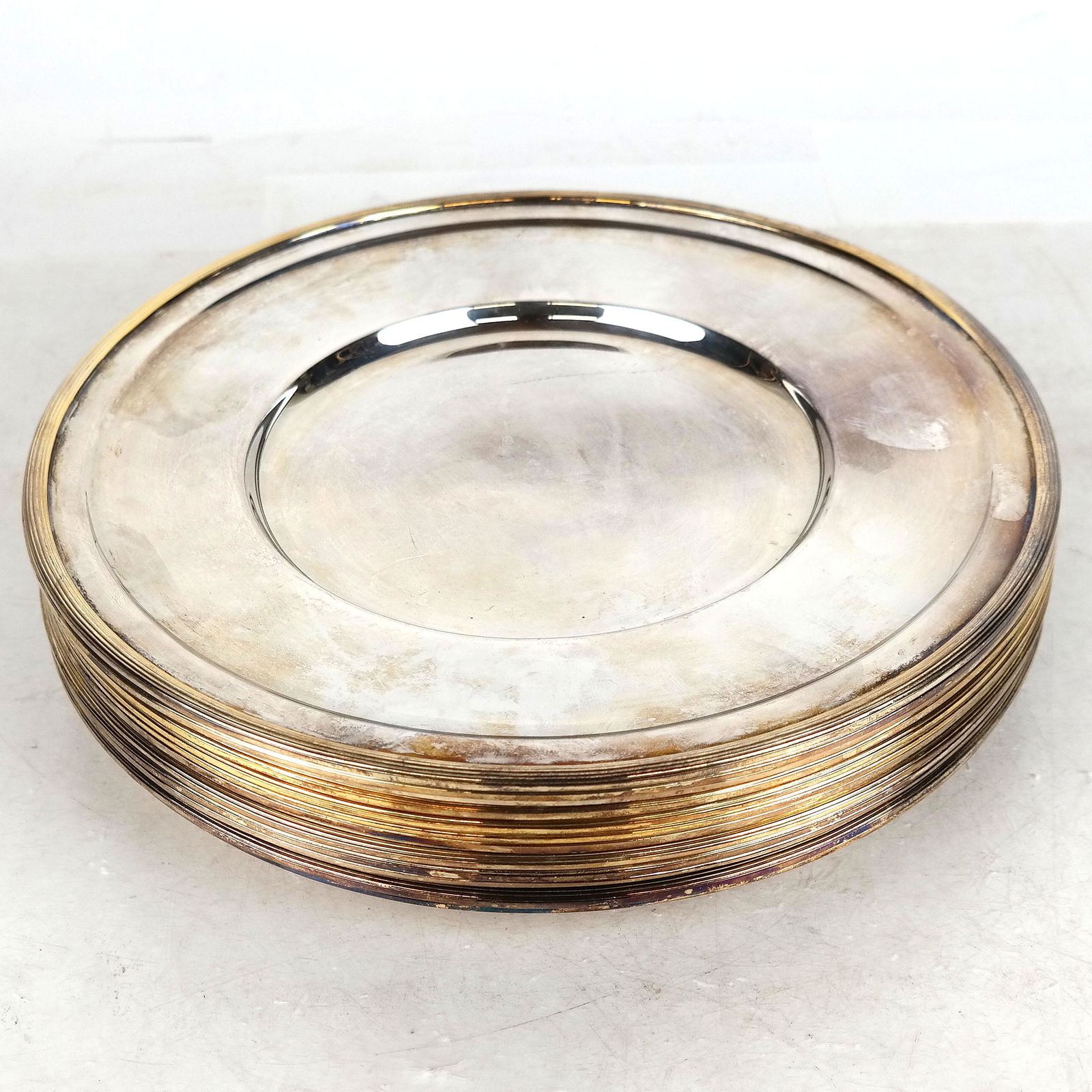 Set of 12 English Silver Plates (1 of 7)