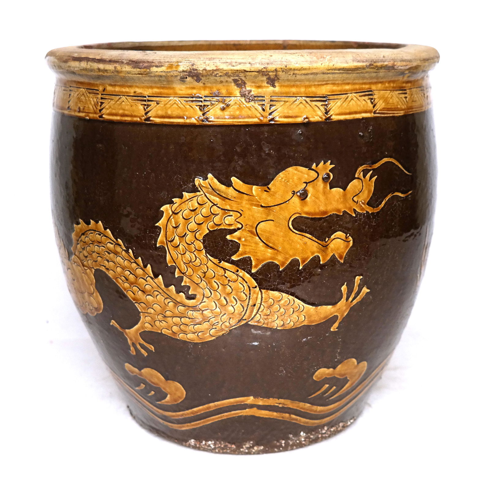 Glazed Ceramic Planter / Jardiniere (1 of 6)