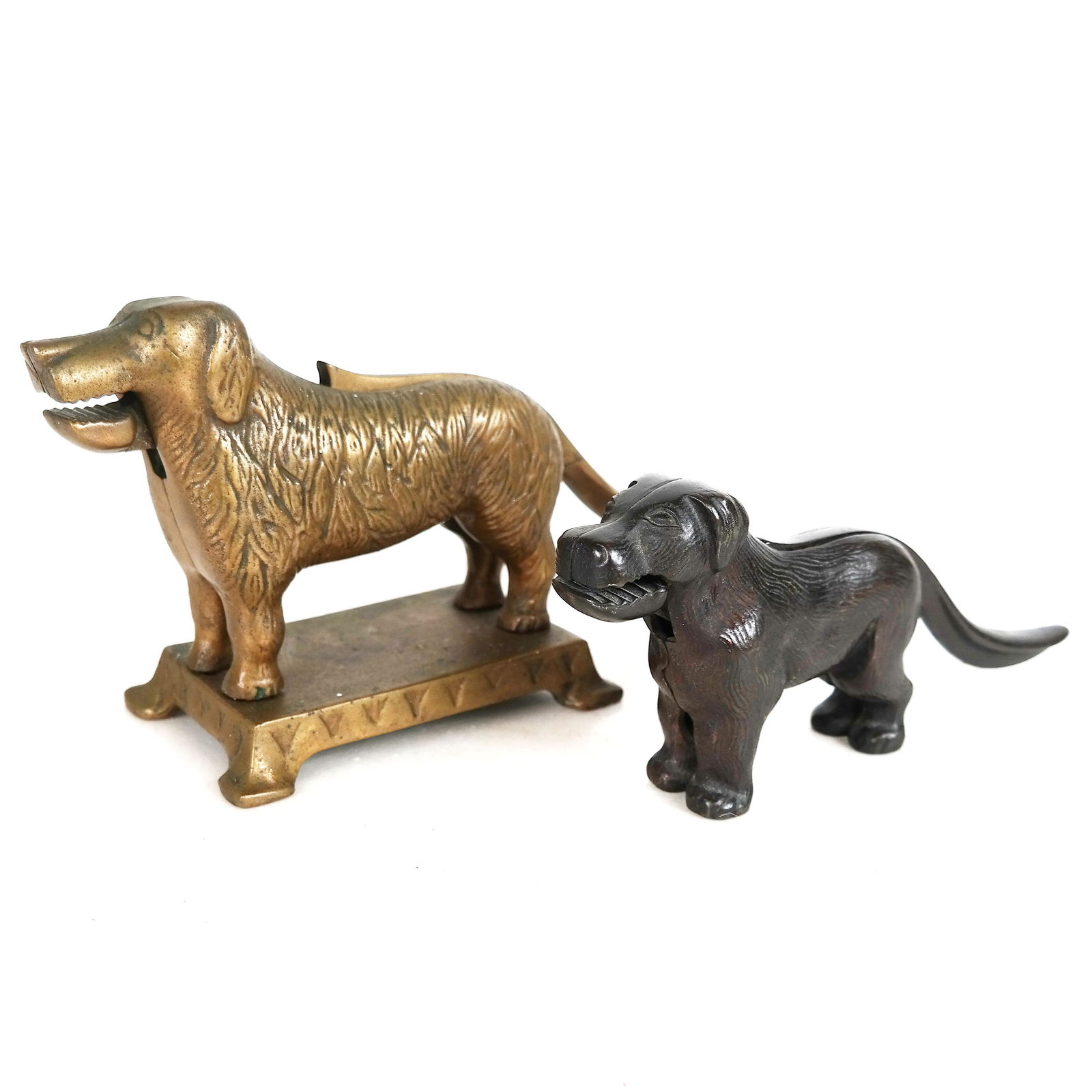 Two Bronze Dog Form Nutcrackers (1 of 9)