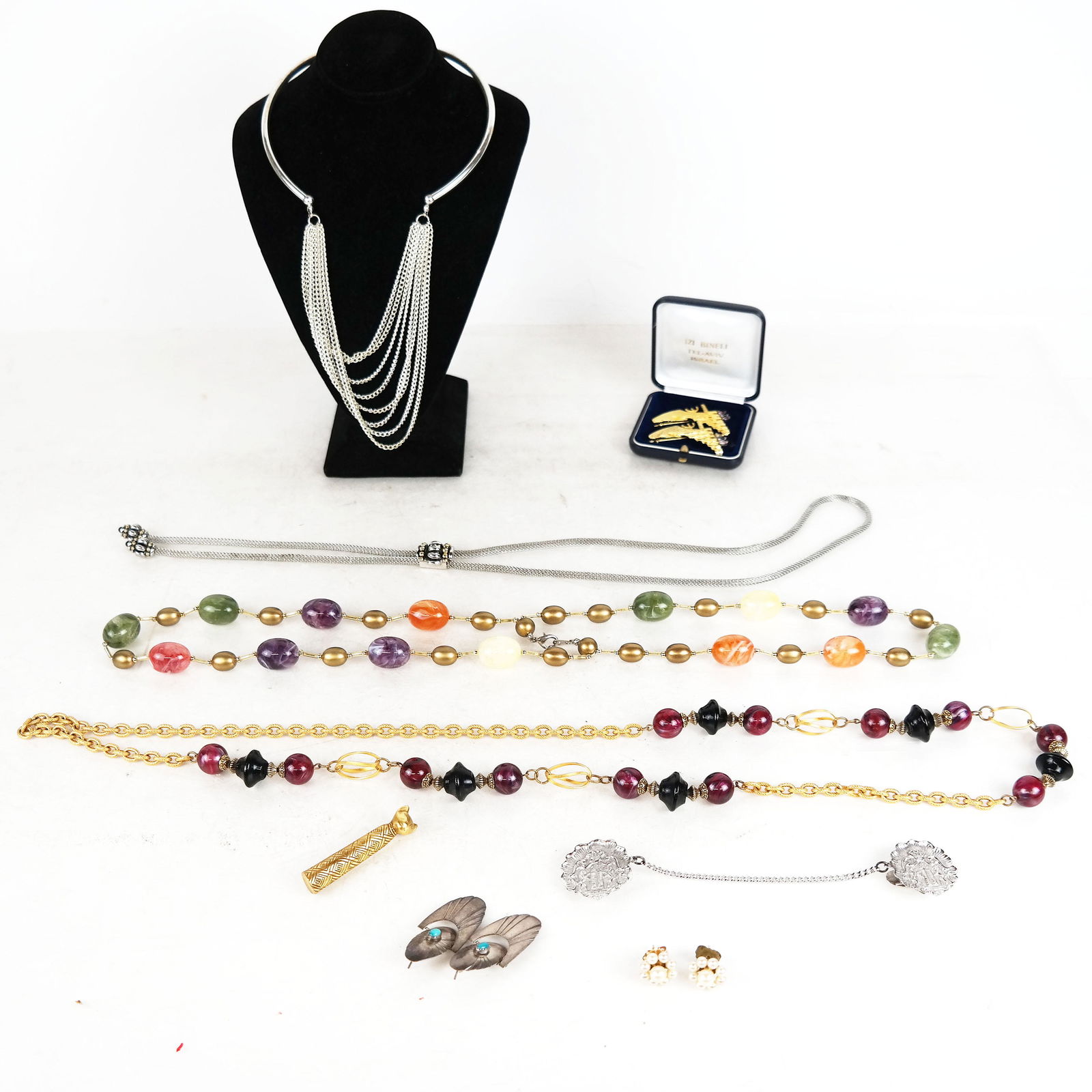 Lot of Sterling Silver& Costume Jewelry (1 of 9)