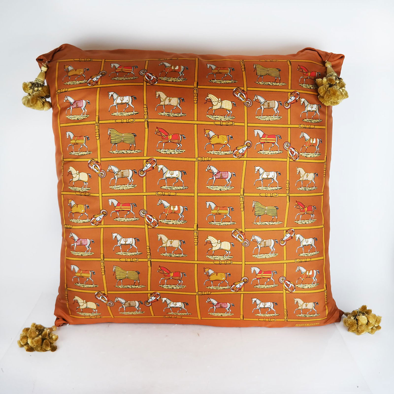 Large Hermes Silk Scarves Pillow (1 of 5)