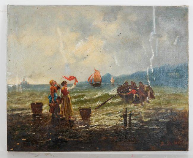 B. STIEBER: Sailing Away - Oil Painting (1 of 7)