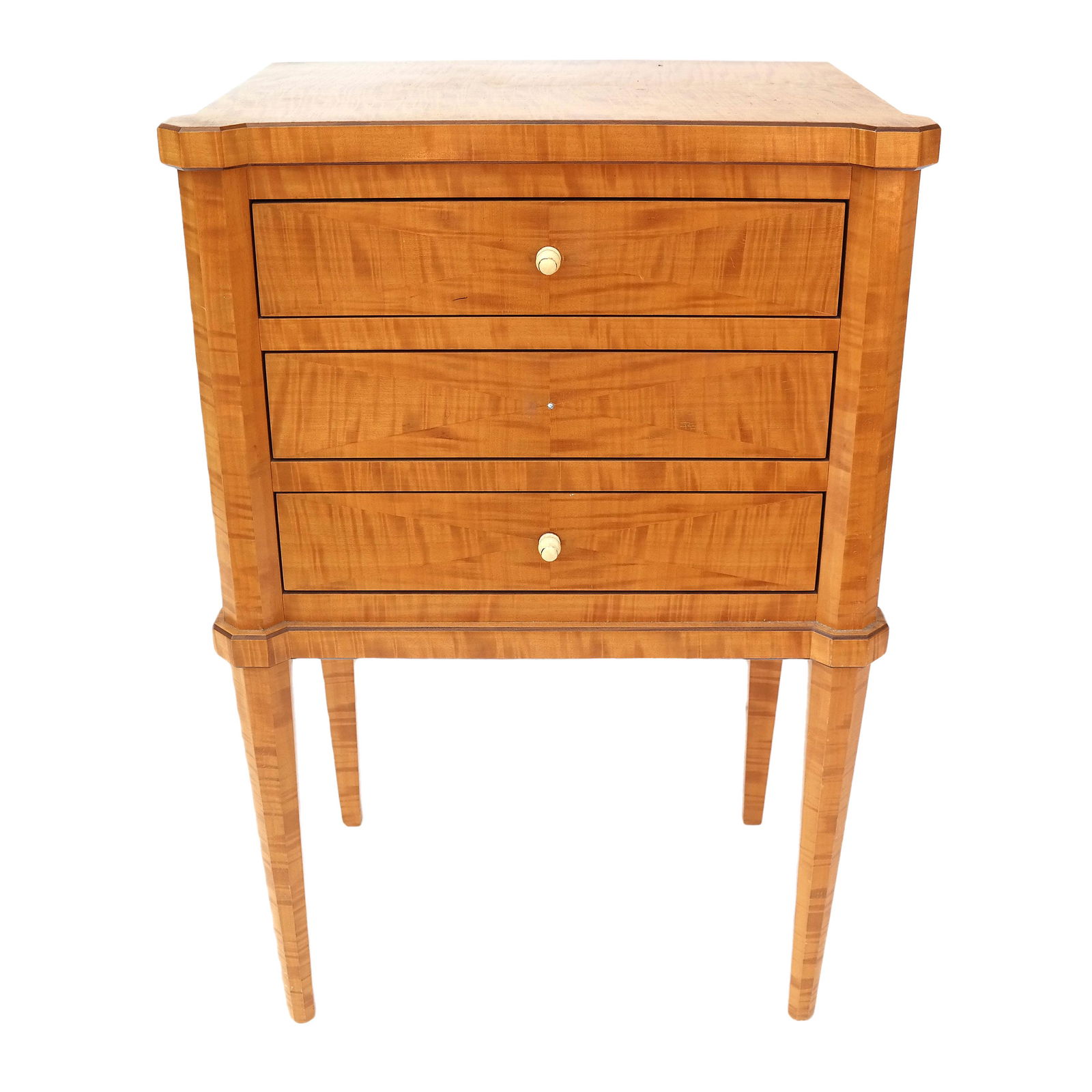 Satinwood and Amaranth Petite Commode (1 of 11)
