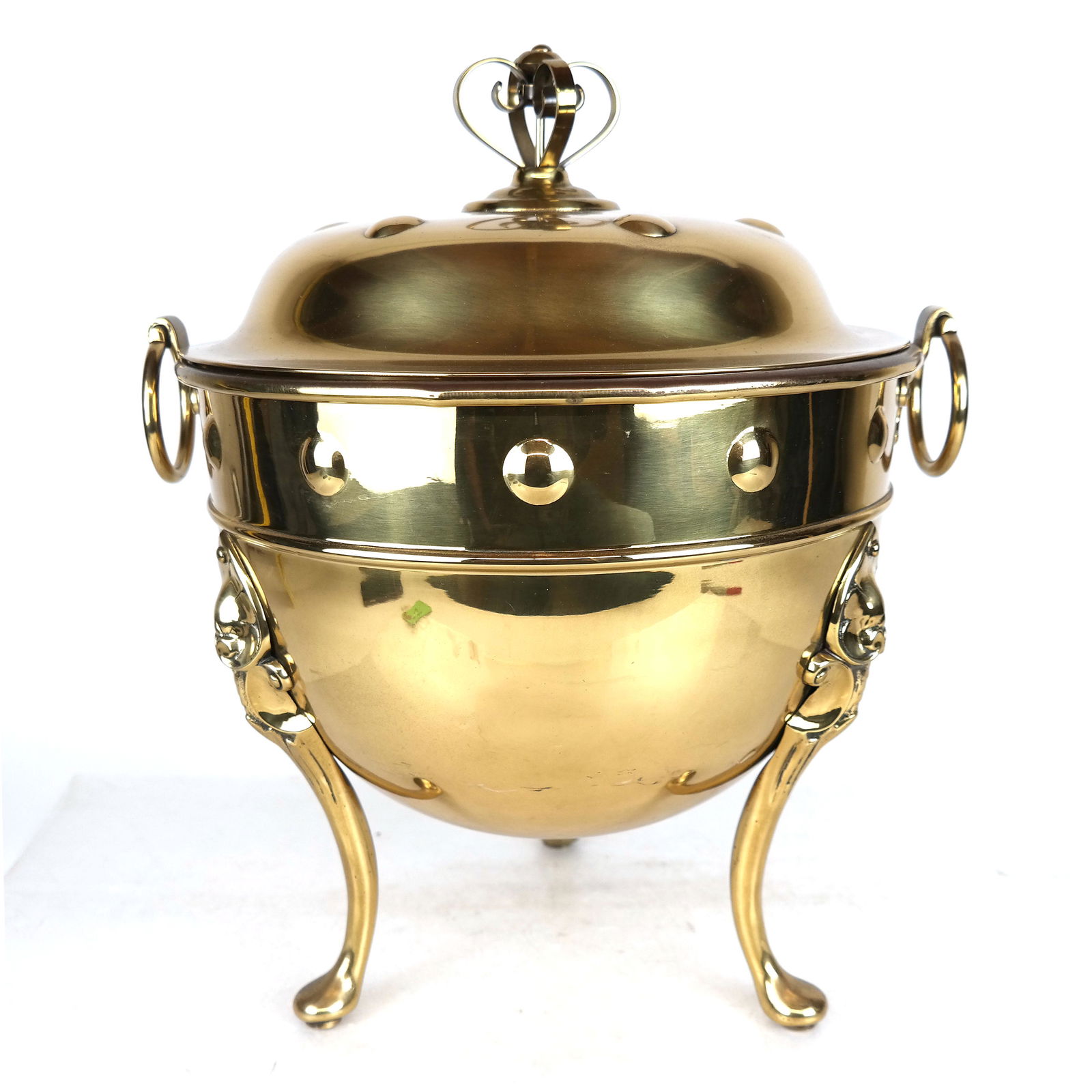English Brass Coal Scuttle (1 of 9)