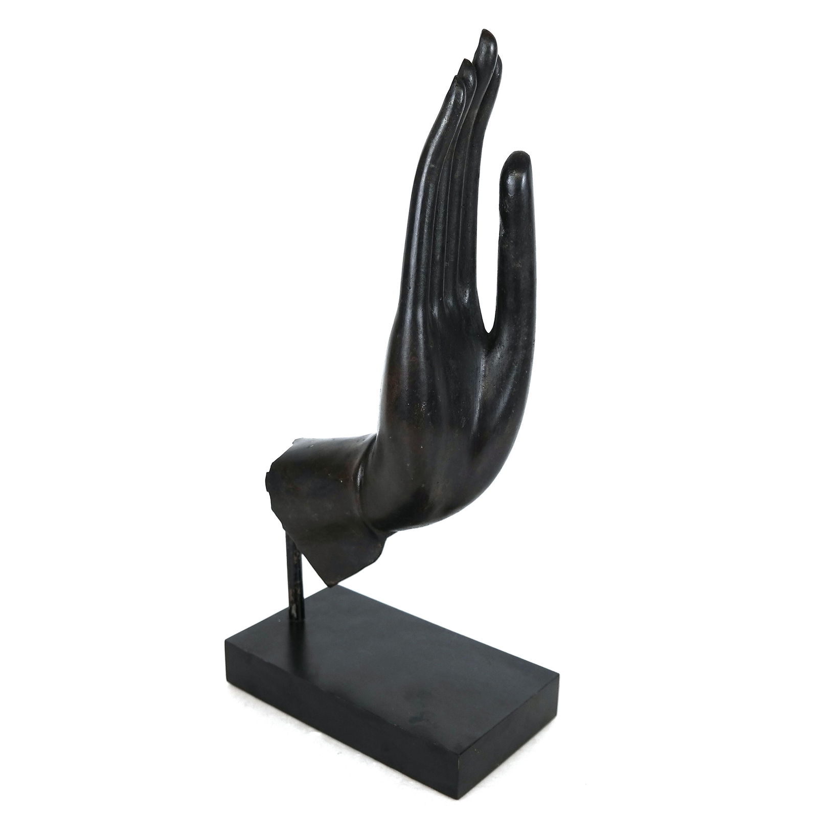 Painted Bronze Southeast Asian Hand Sculpture (1 of 6)