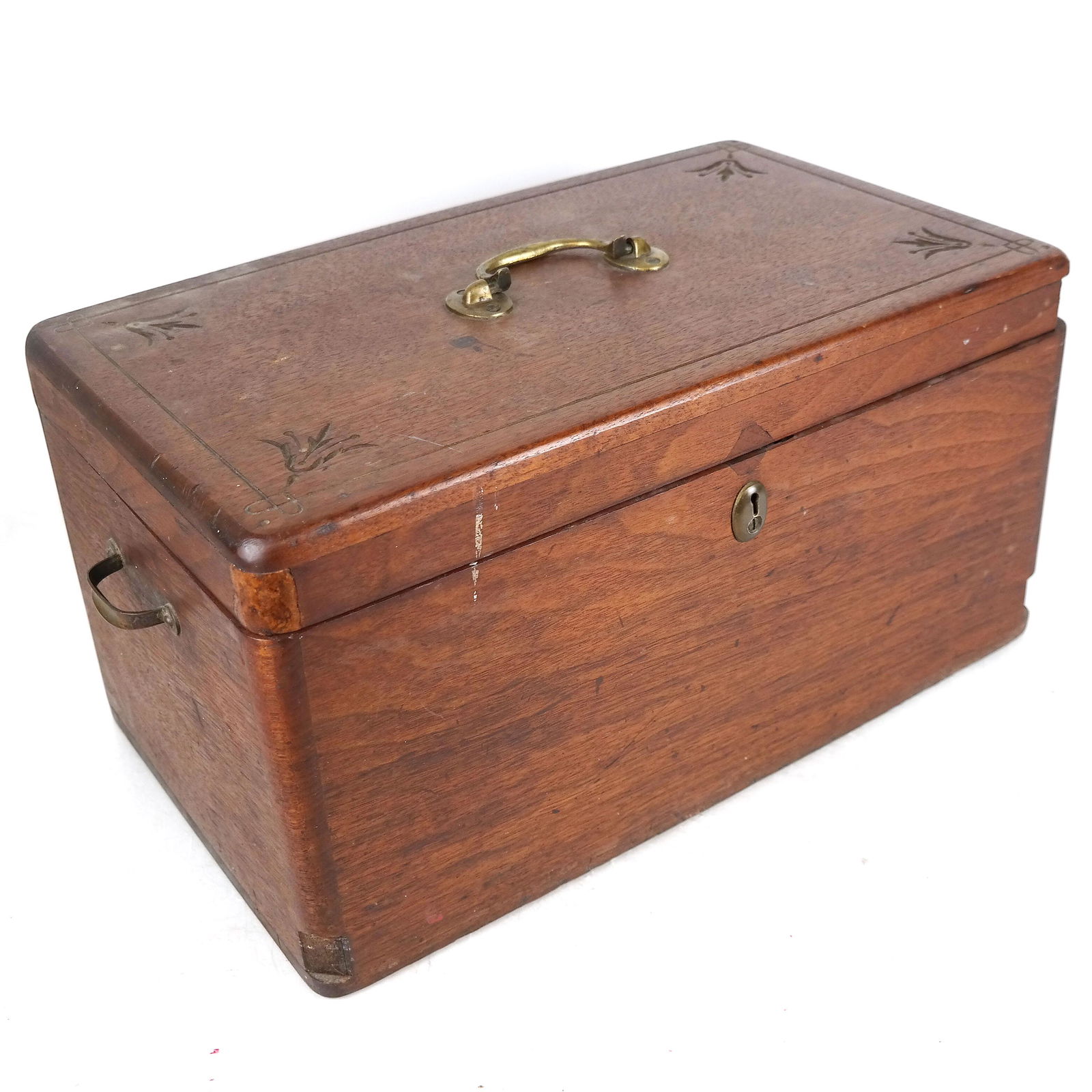 Mid 19th C. Mahogany Document Box (1 of 5)