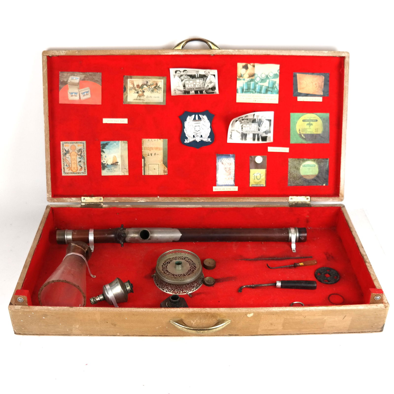 Presentation Opium Pipe from Saigon Police Chief (1 of 12)