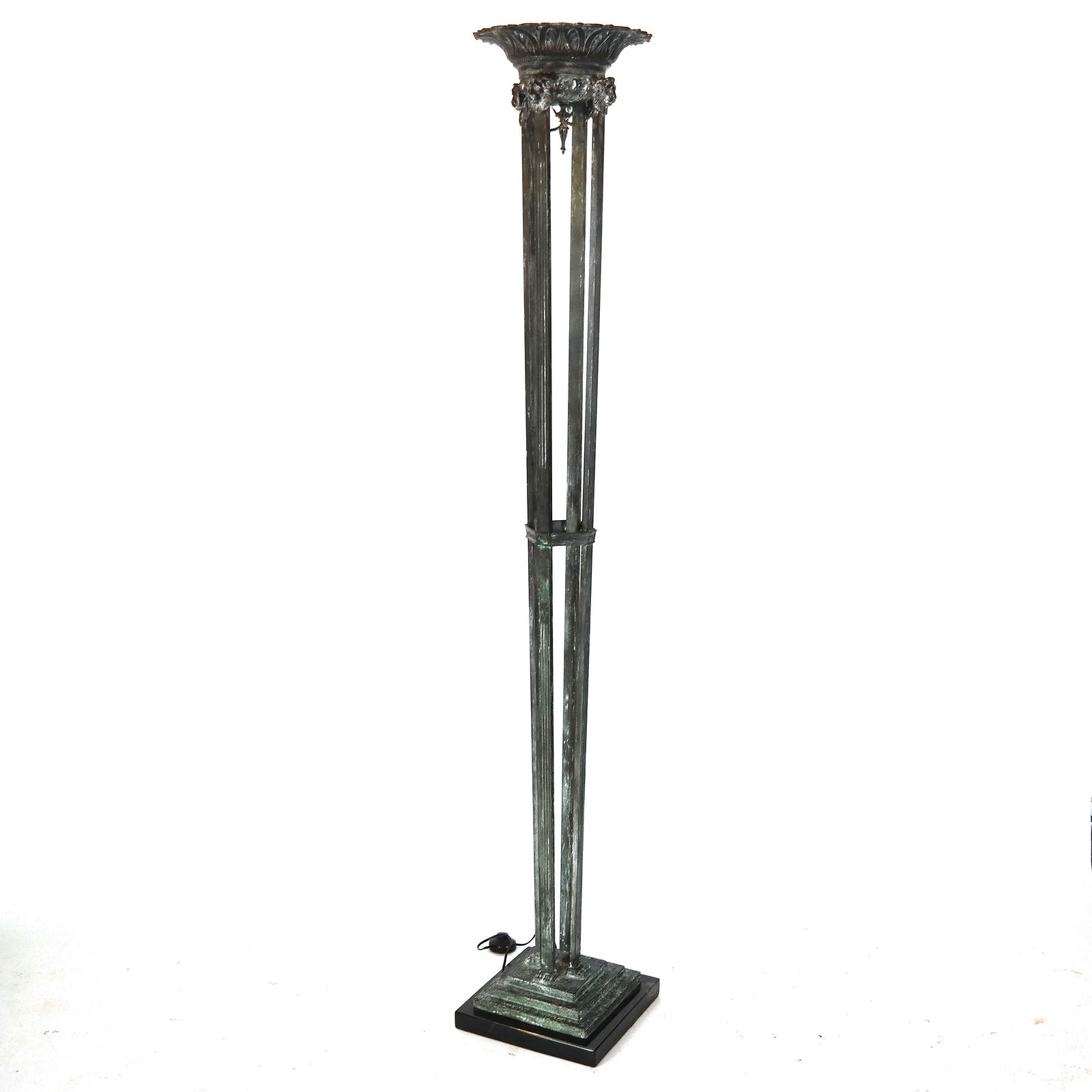 Lyle and Umbach Pompeiian-Style Brass Torchiere (1 of 9)