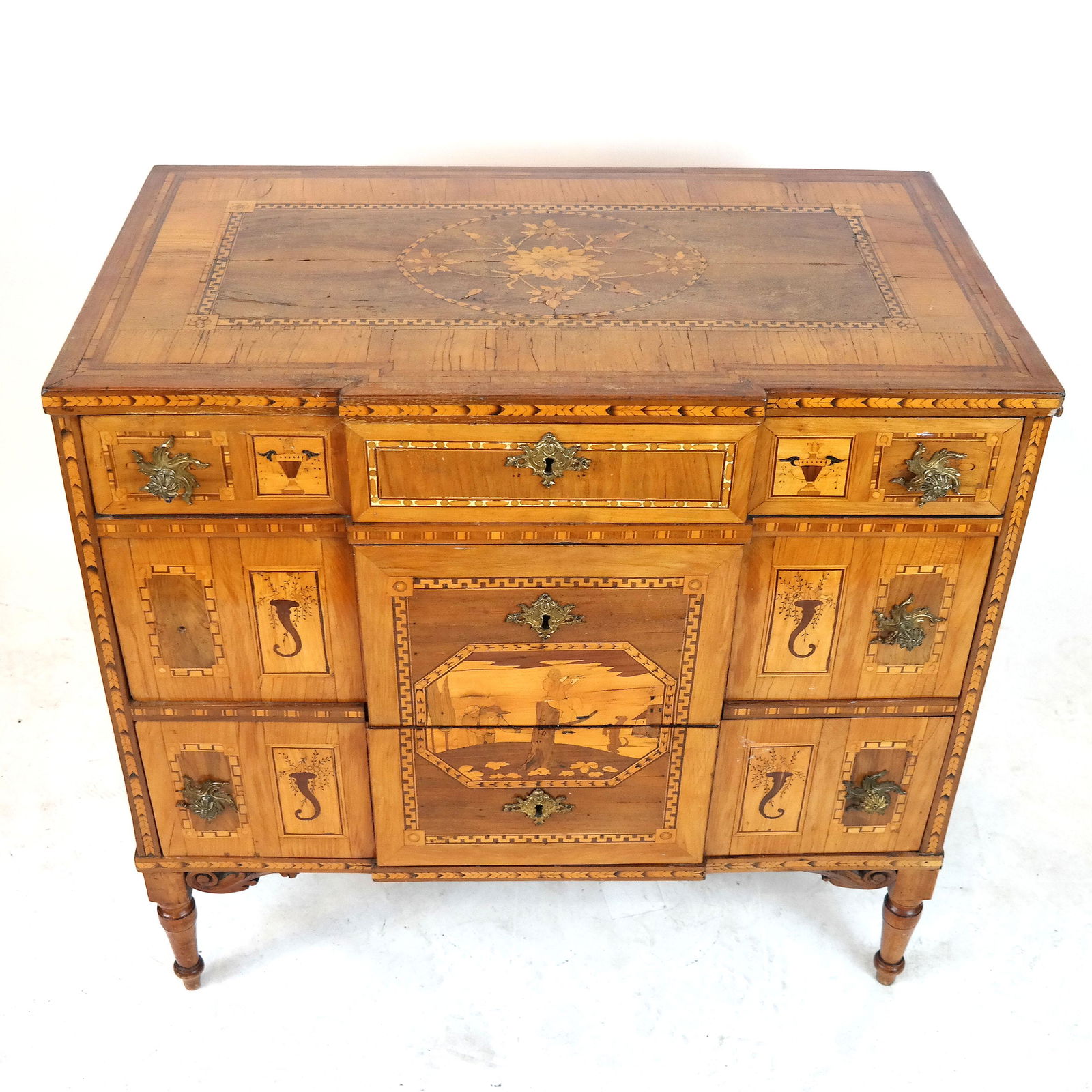 18th C. German Neoclassical Inlaid Commode (1 of 8)