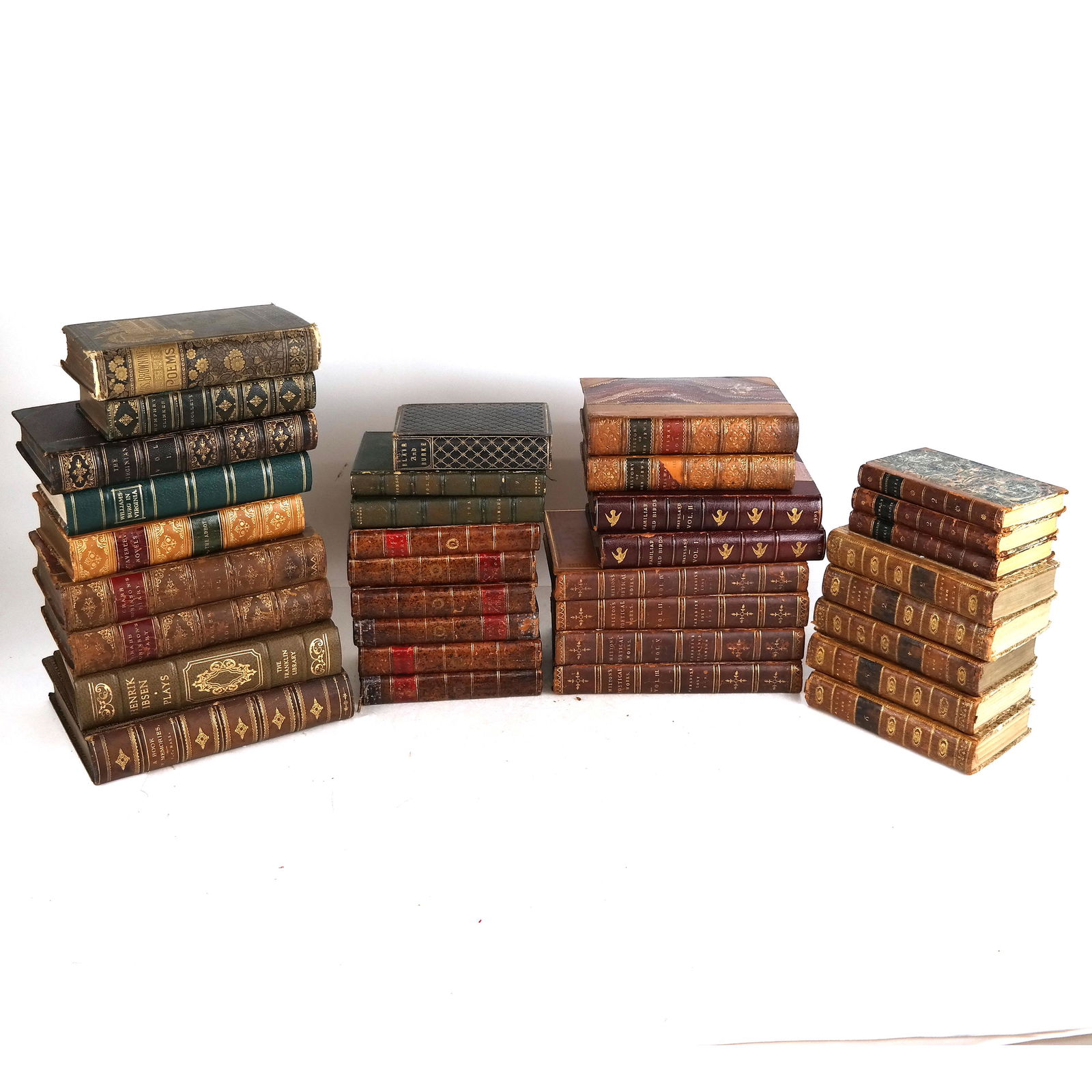 BOOKS: Mixed Lot of 34 Leather Bound Classics (1 of 6)