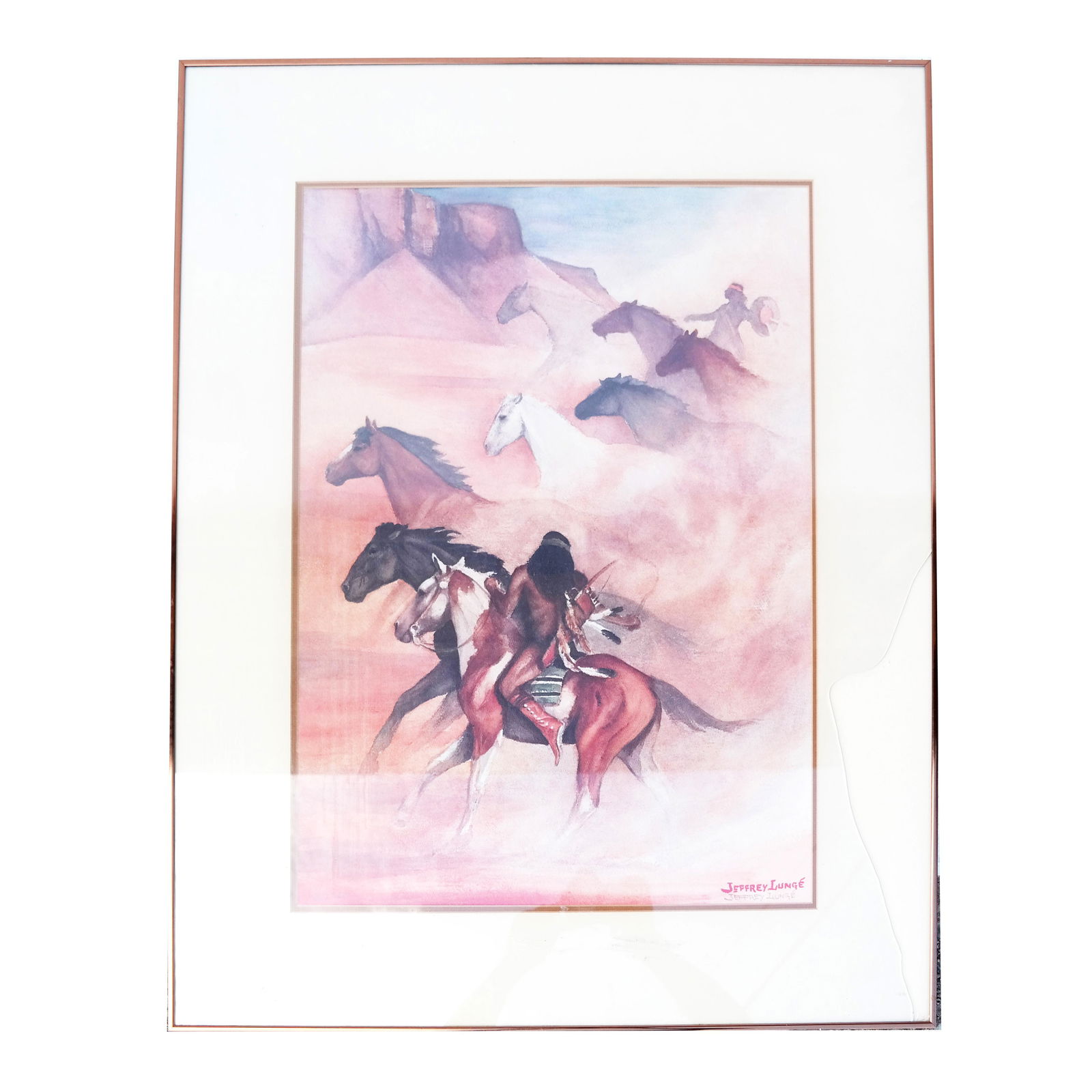 Jeffrey LUNGE: "Roundup" - Offset Lithograph (1 of 7)