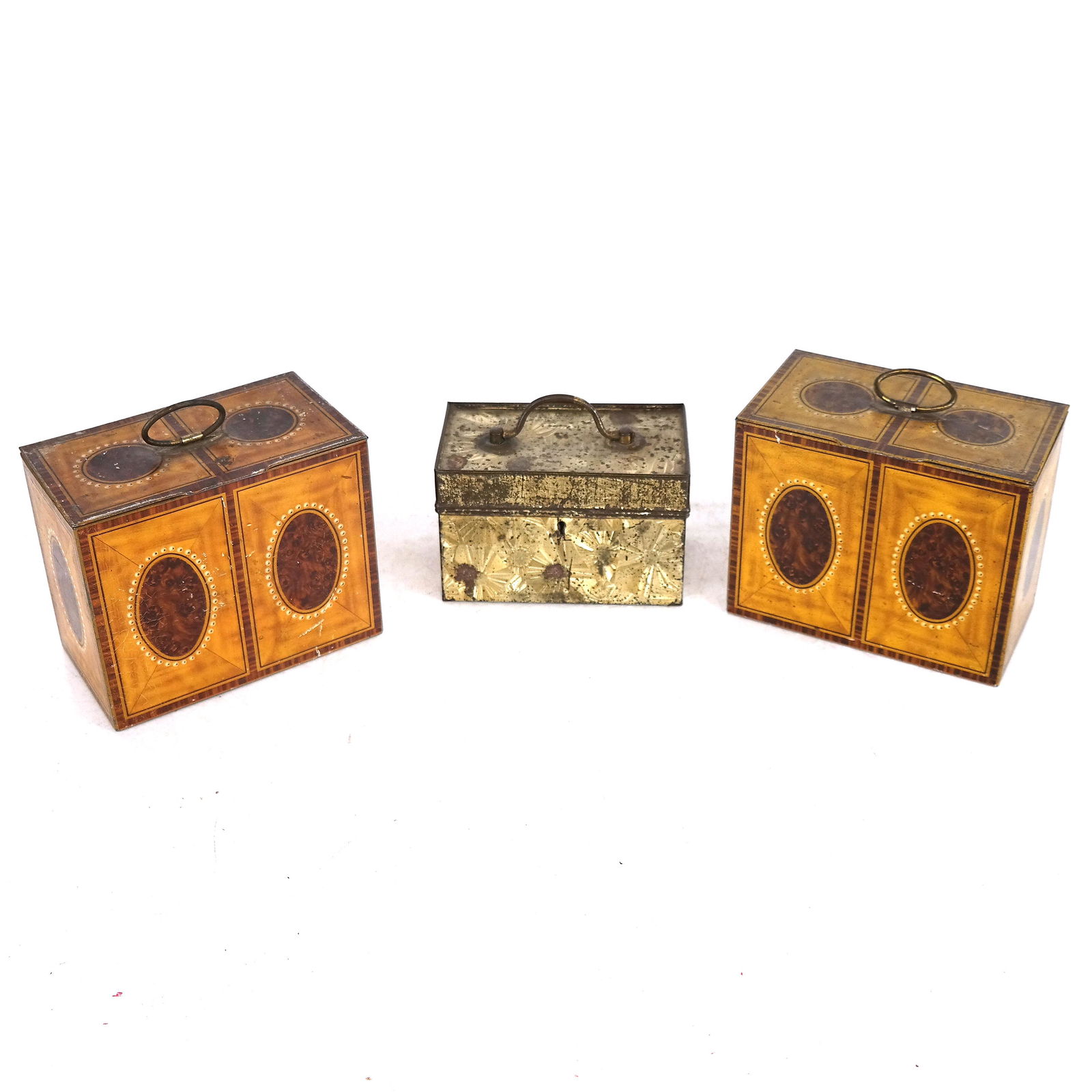 Three Tin Tea Caddies (1 of 6)