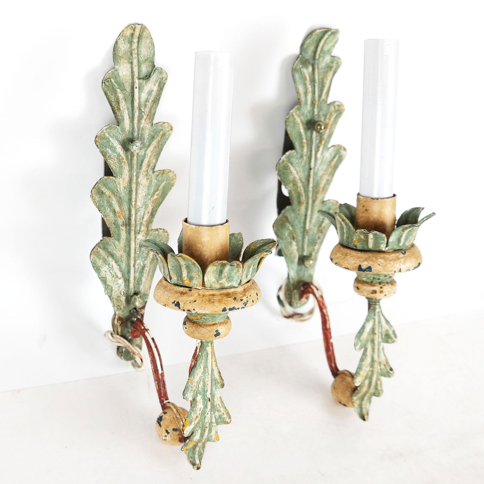 Pair French-Style Single arm Sconces (1 of 7)