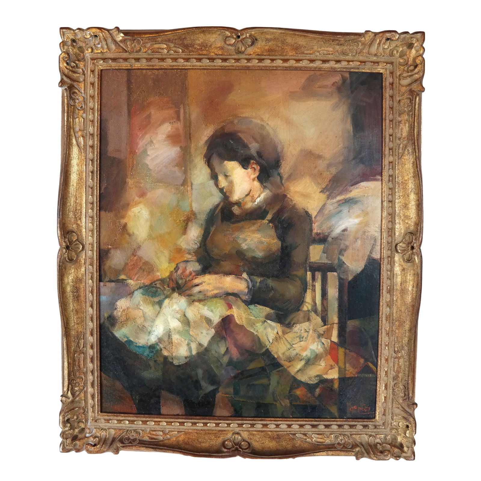 Jose Luis de DIOS: Seamstress - Oil Painting (1 of 5)