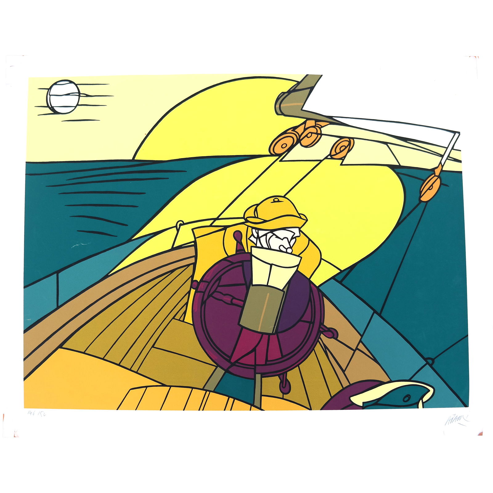 Valerio ADAMI: "The Sailor" - Serigraph (1 of 10)