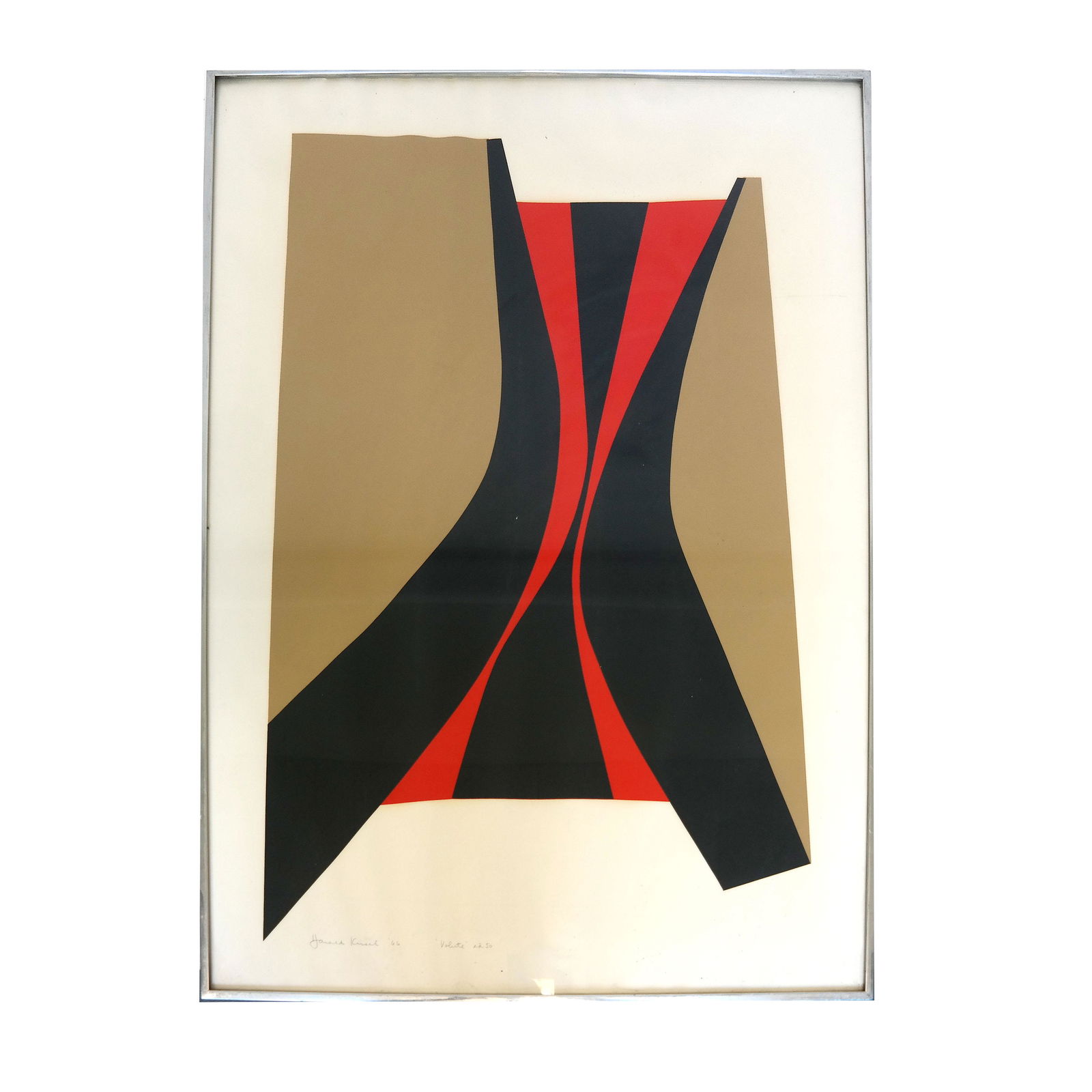 Harold KRISEL: Volute 1966" - Silkscreen Print (1 of 5)