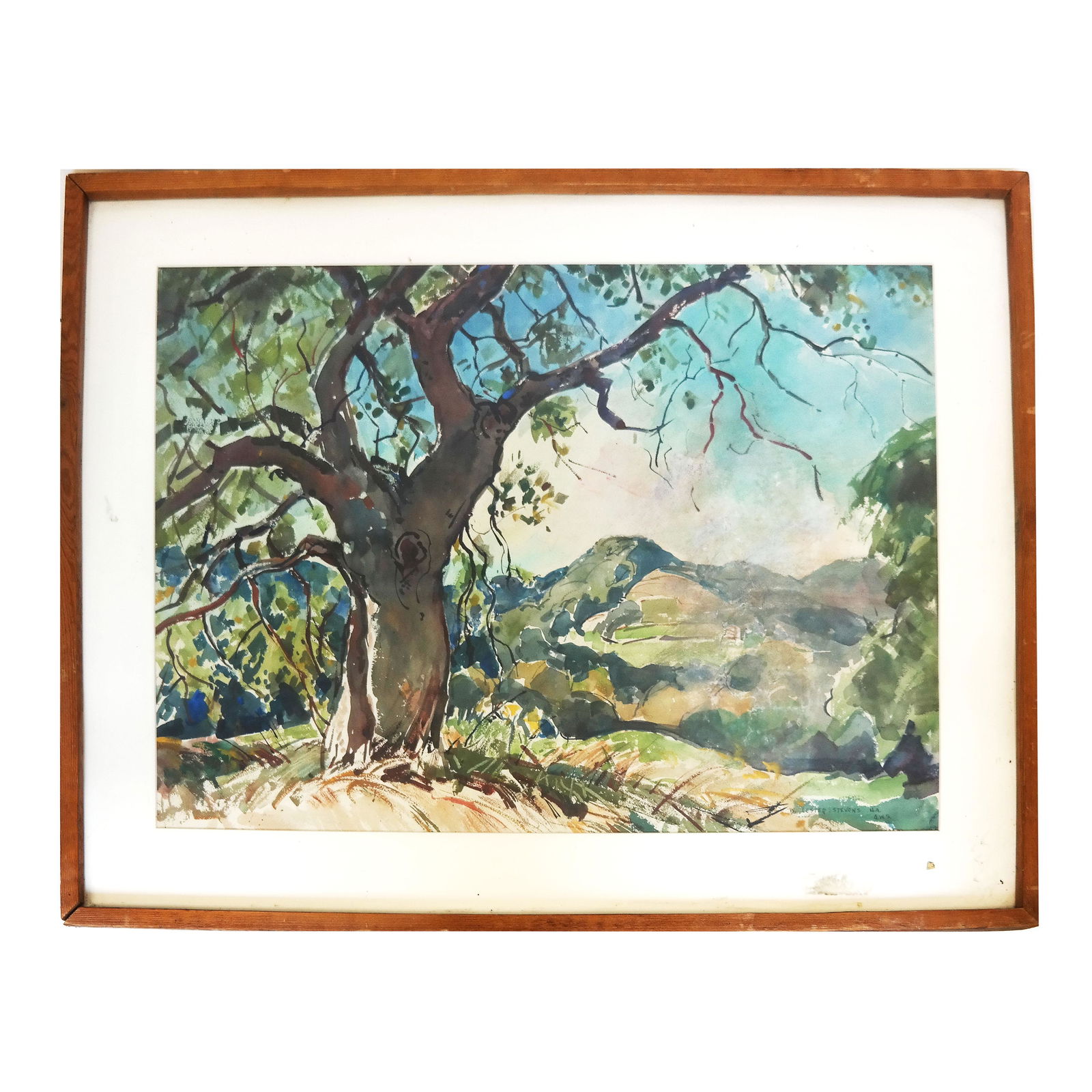 W. Lester STEVENS: Landscape - W/C Painting (1 of 6)