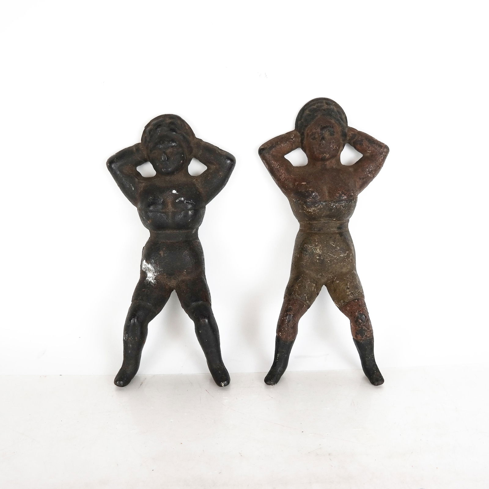Pair Cast Iron Figural Doorstops (1 of 5)