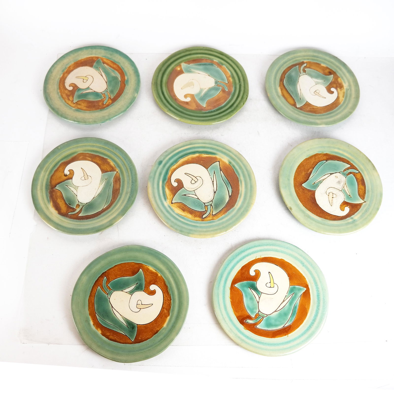 Set of 8 Vintage French Faience Plates (1 of 3)