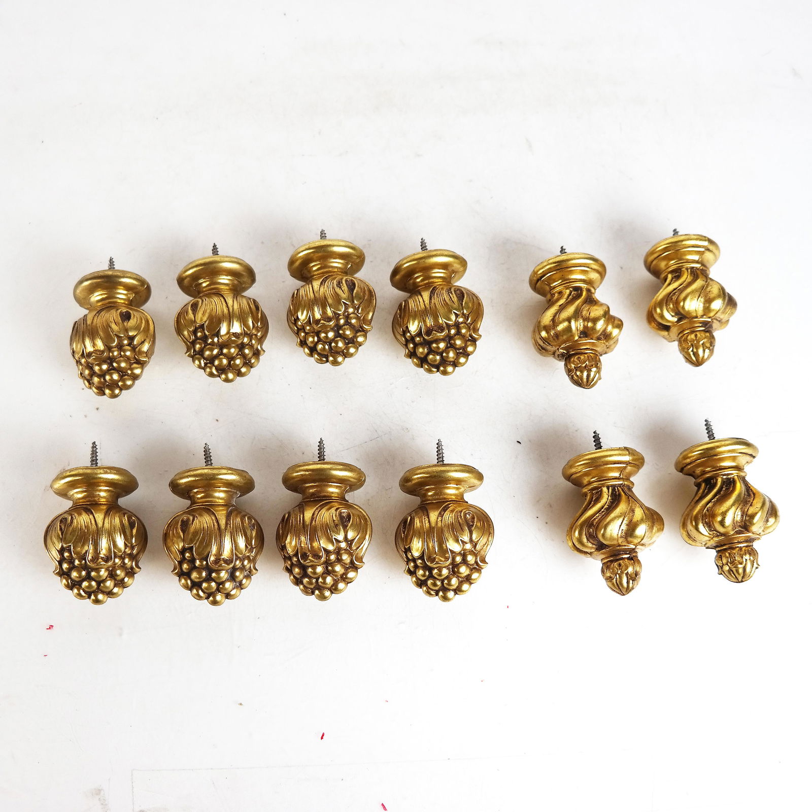 12 Gilt Metal Finials (1 of 7)