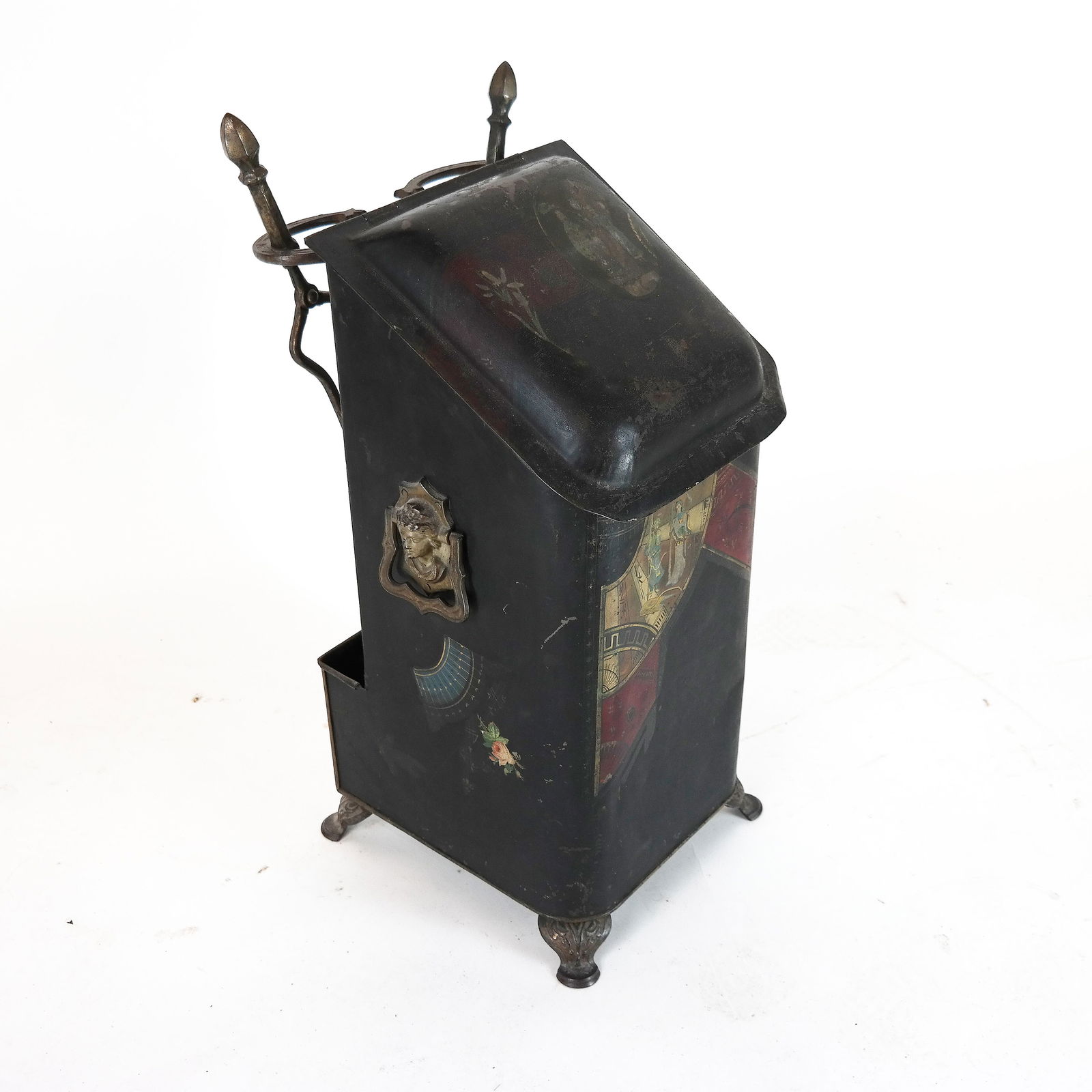 Vintage Tole Coal Bin (1 of 8)