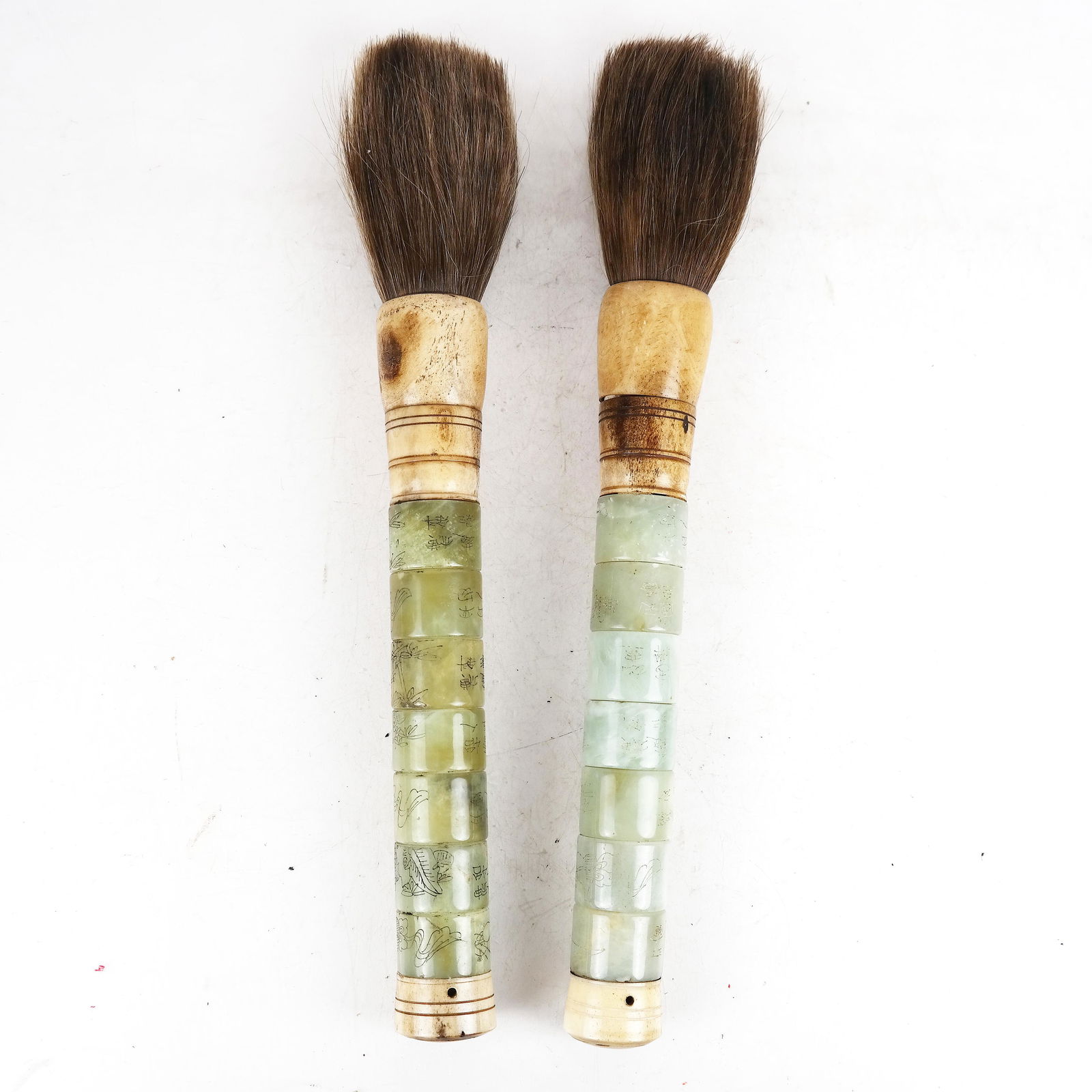 Two Jade-Handled Chinese Brushes (1 of 8)