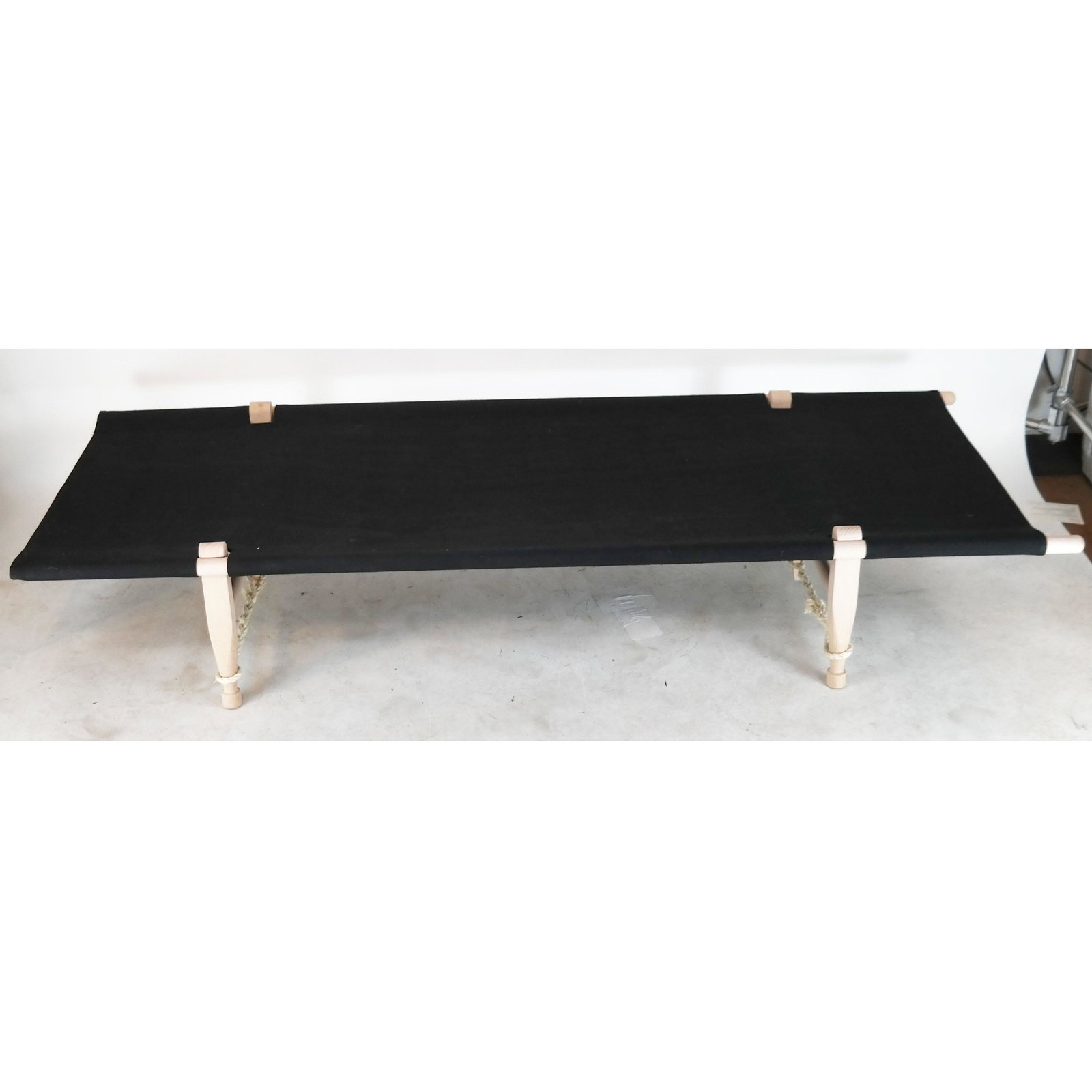 Oleg Jerlov Knudsen Hammock: Skovshoved Mobelfabric daybed/cot. [Approx. 15" H x 72" L].