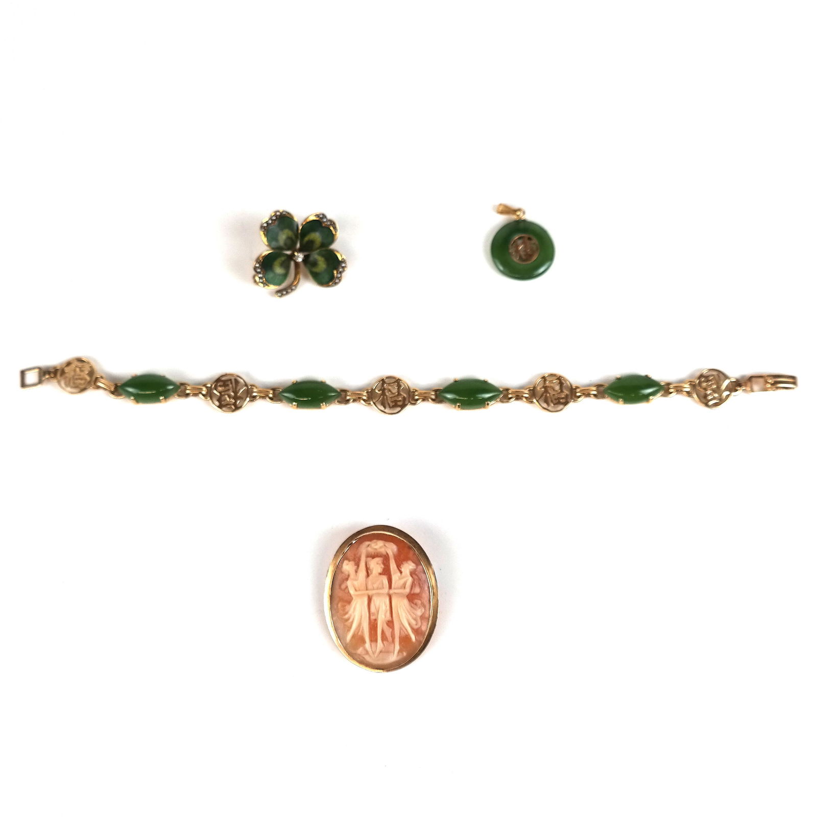 Lot of (4) 14K Jewelry Pieces (1 of 10)