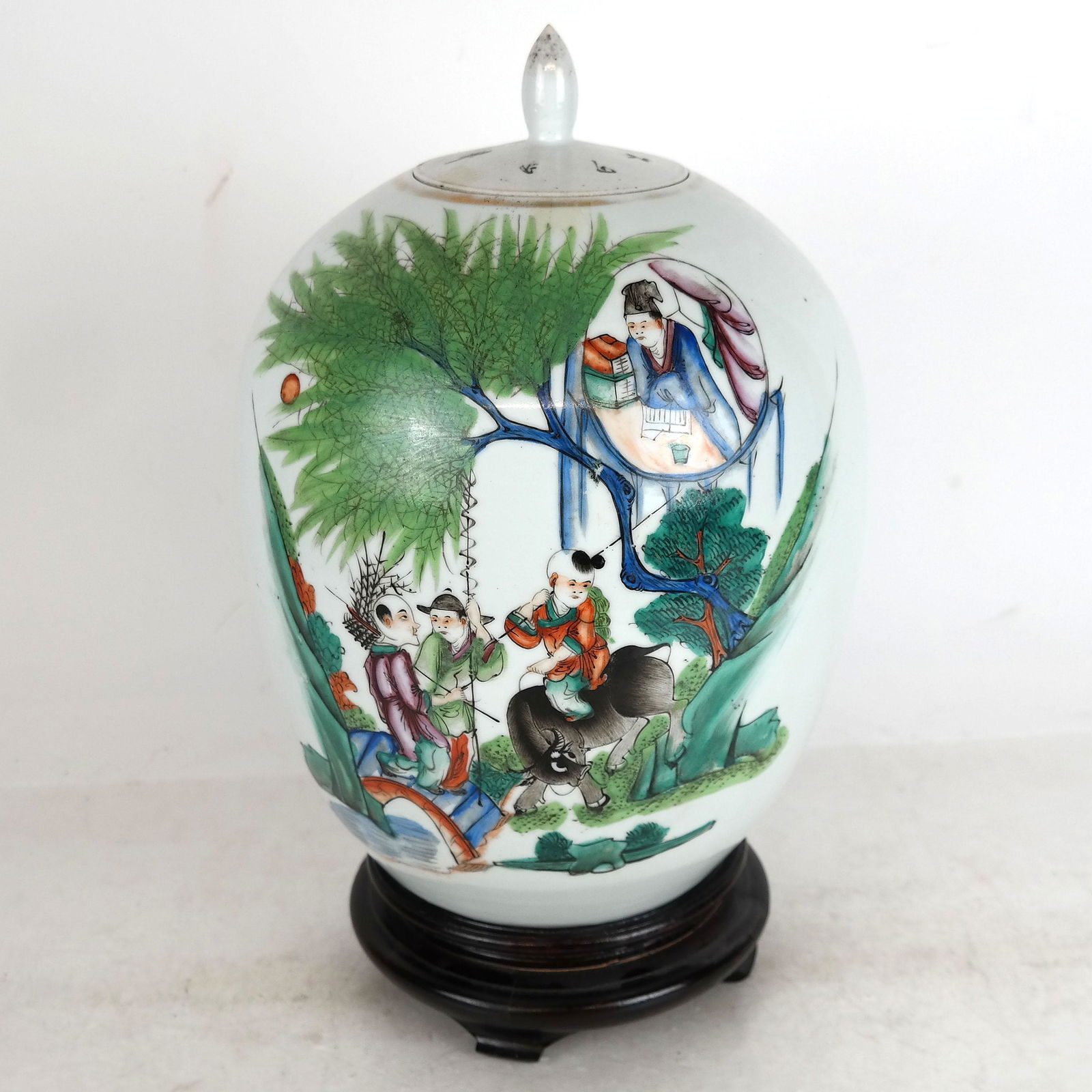18th-19th C. Chinese Porcelain Ginger Jar Vase (1 of 7)