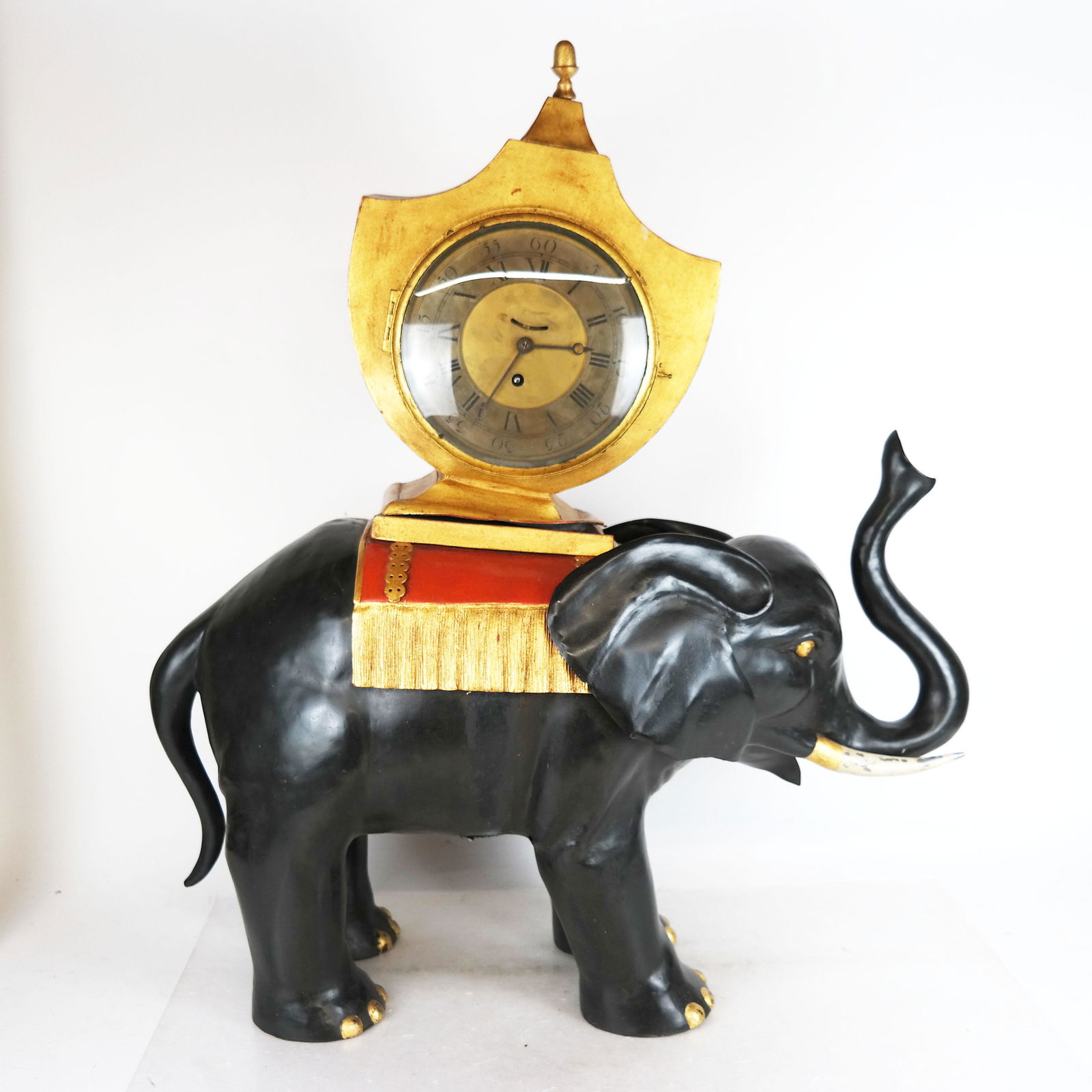 Continental Tole Elephant Clock (1 of 12)