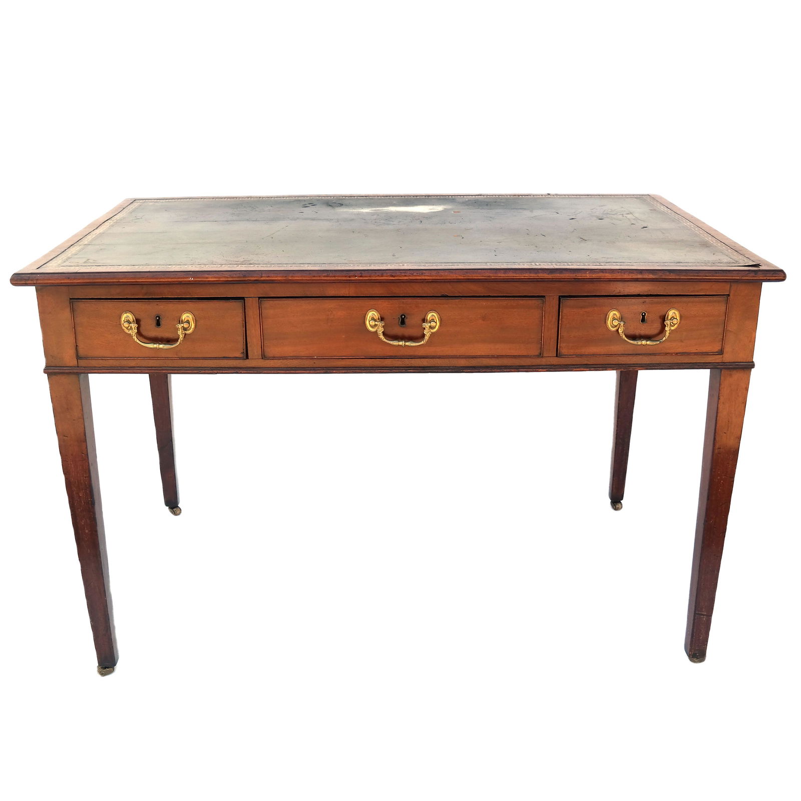 George III Mahogany Leather Top Partners Desk (1 of 12)