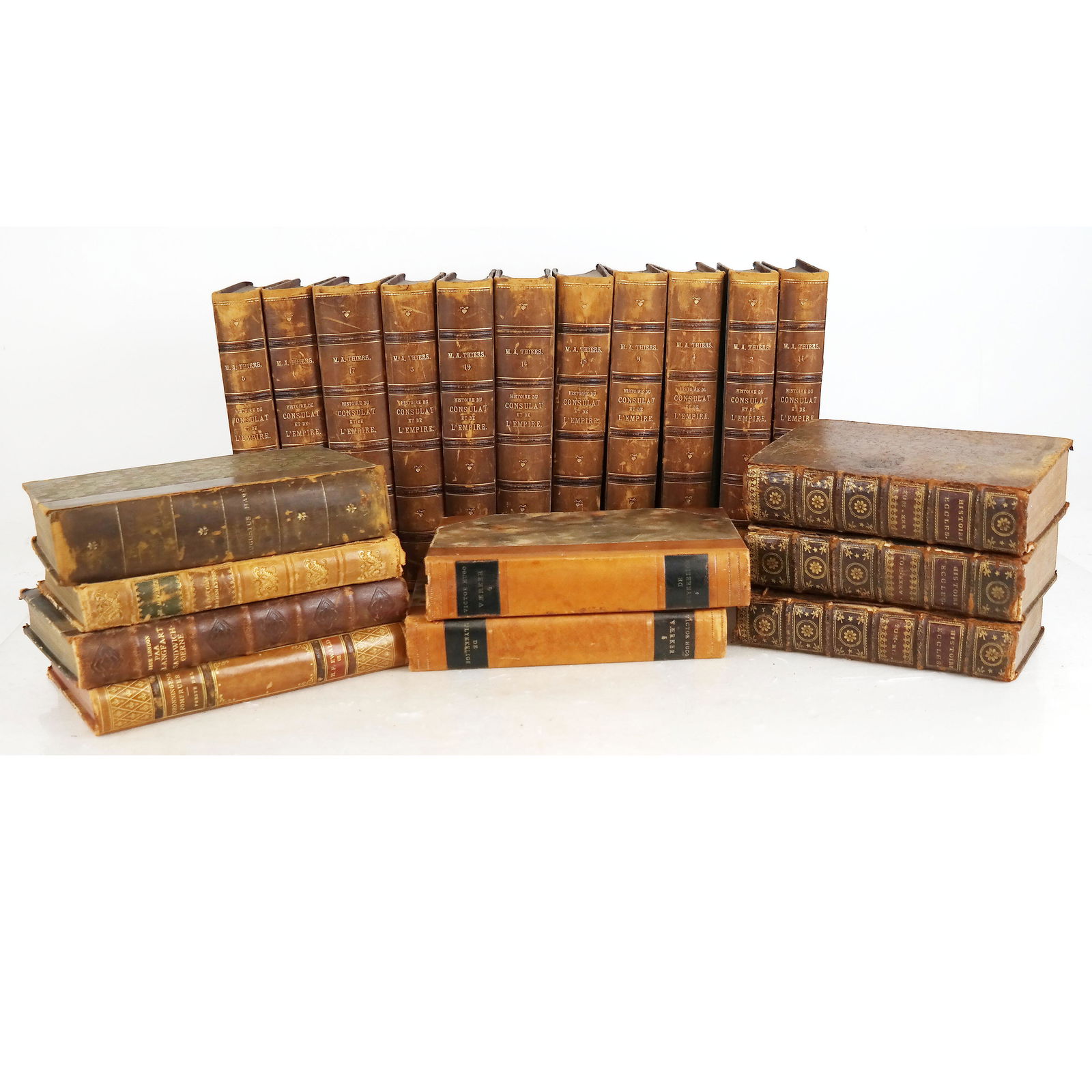 20 Assorted Leather Bound Volumes (1 of 10)
