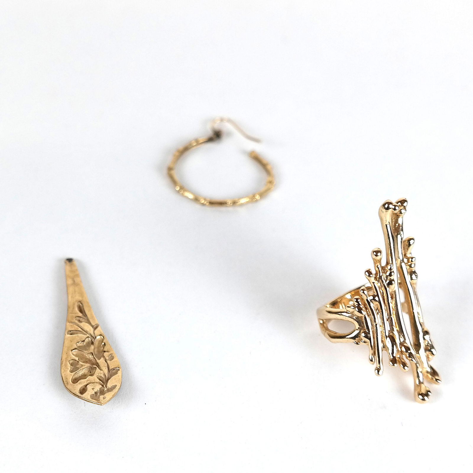 Three Pcs. 14K Yellow Gold Jewelry (1 of 8)