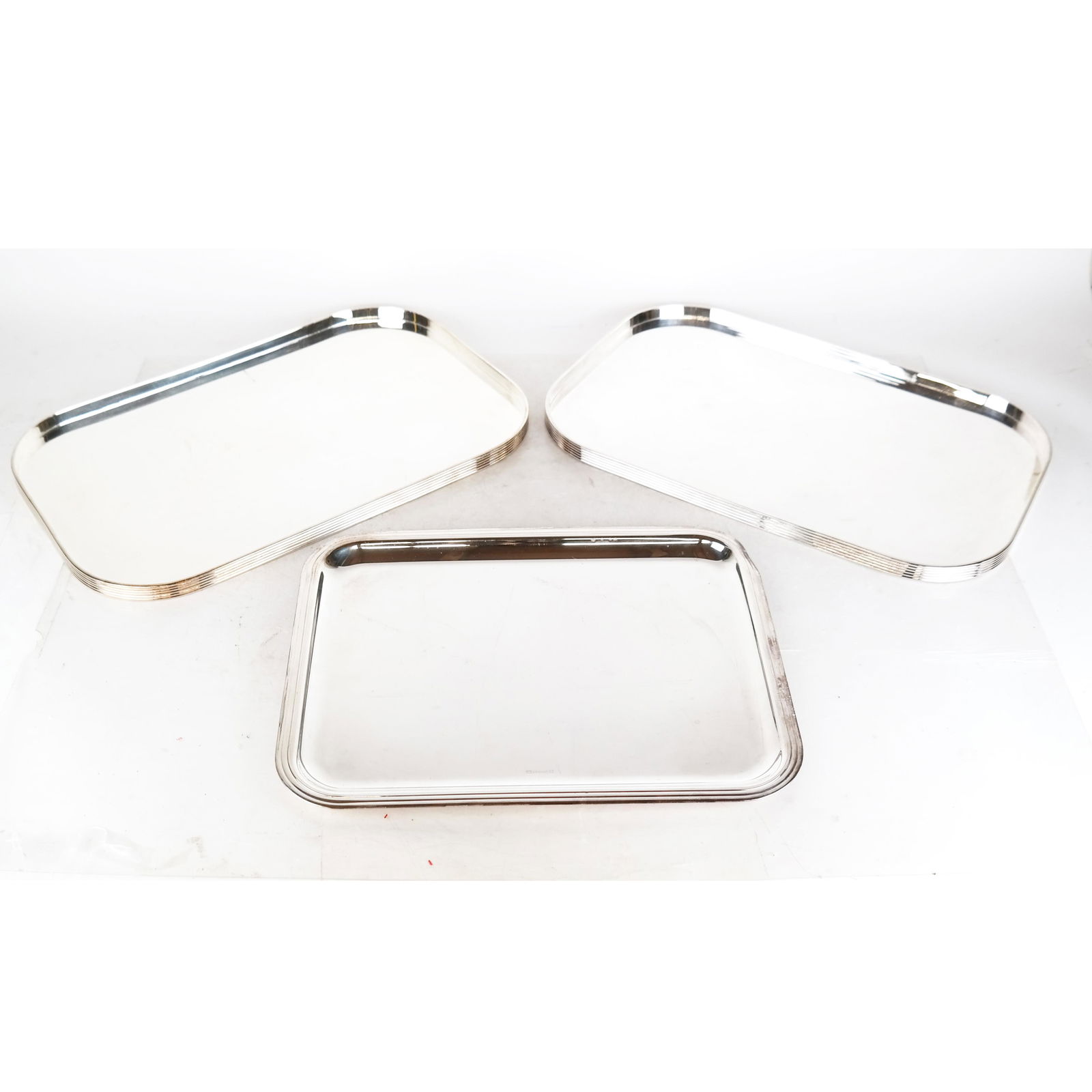 Three Modern Christofle Silver Plate Trays (1 of 15)
