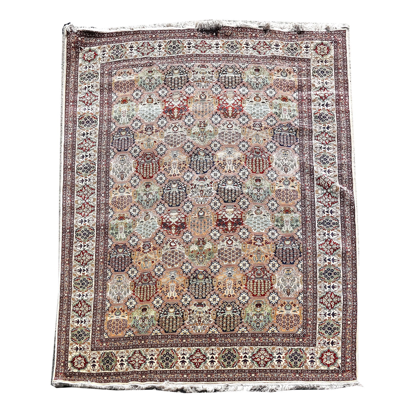 Silk Persian Isfahan Area Rug (1 of 6)