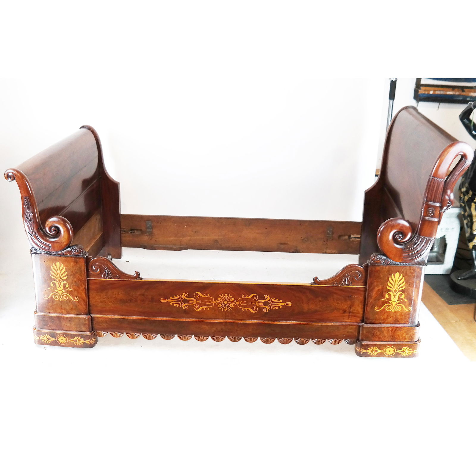 Antique Charles X Mahogany Daybed (1 of 13)