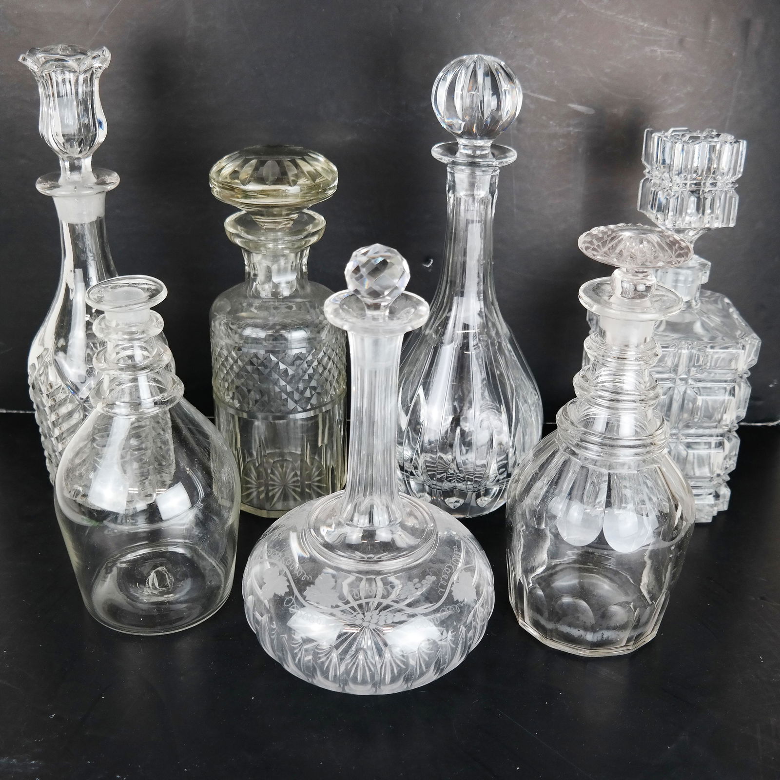 Seven Assorted Decanters (1 of 8)