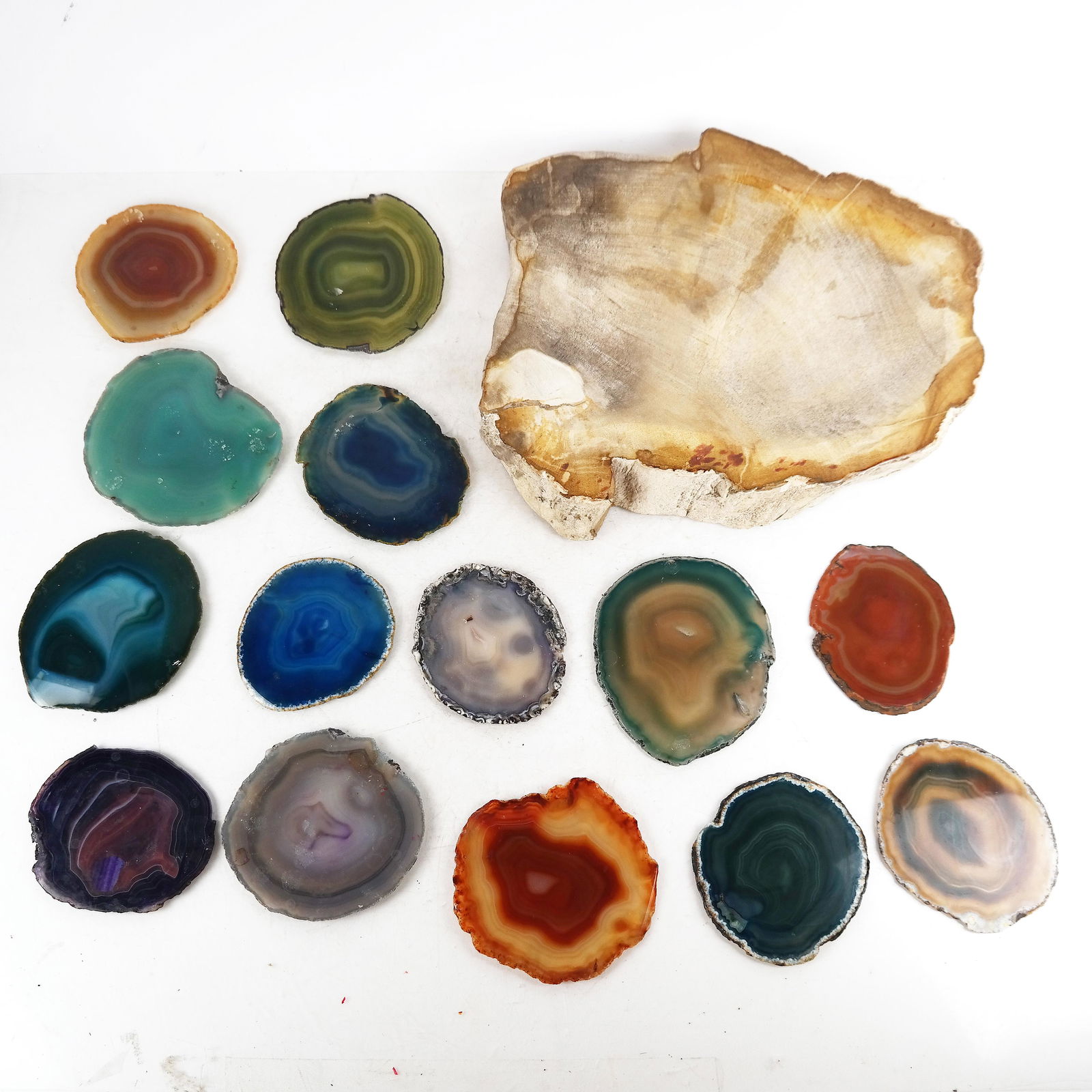 Large Marble Ashtray and Stone Slices (1 of 11)