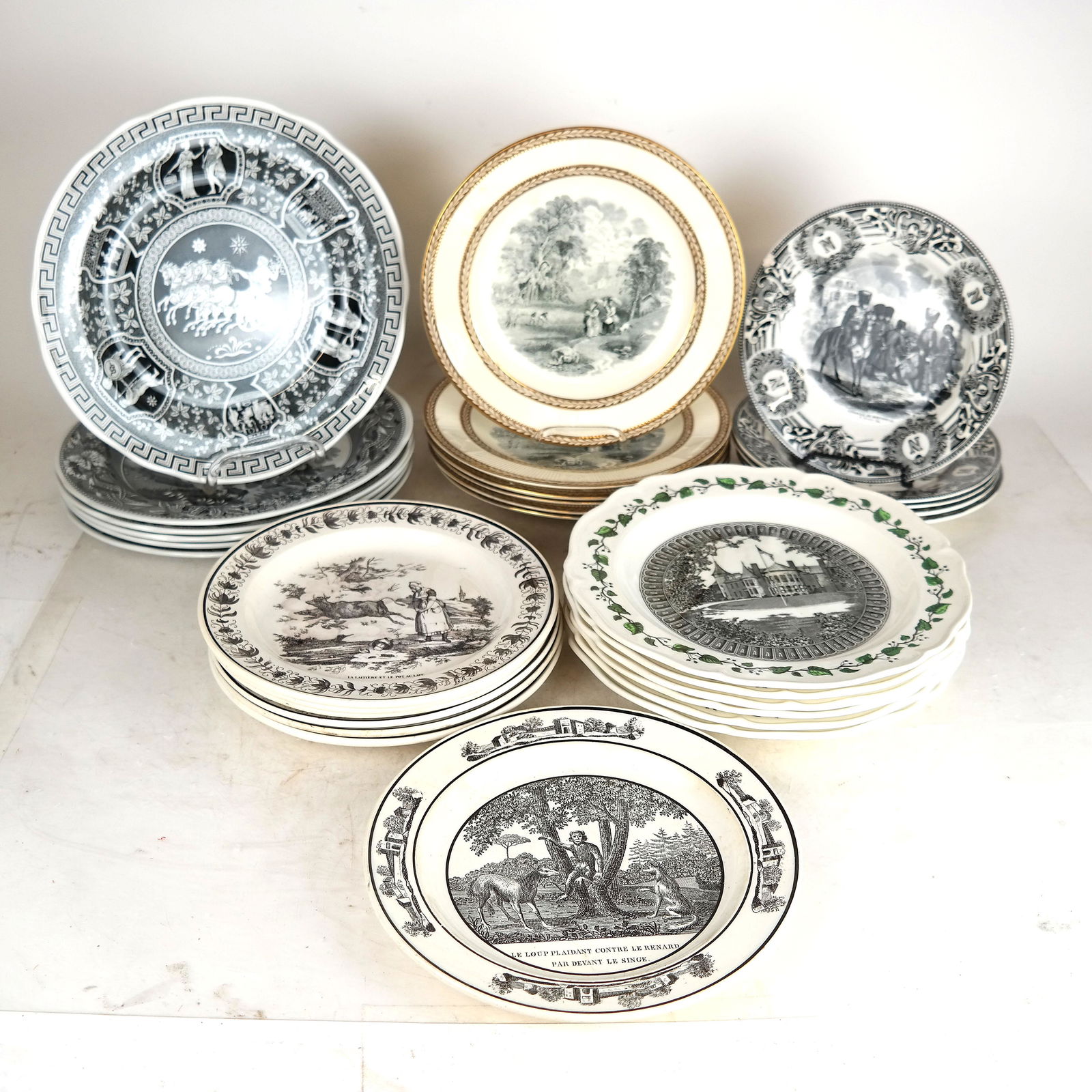 Group of English Transferware Plates (1 of 10)