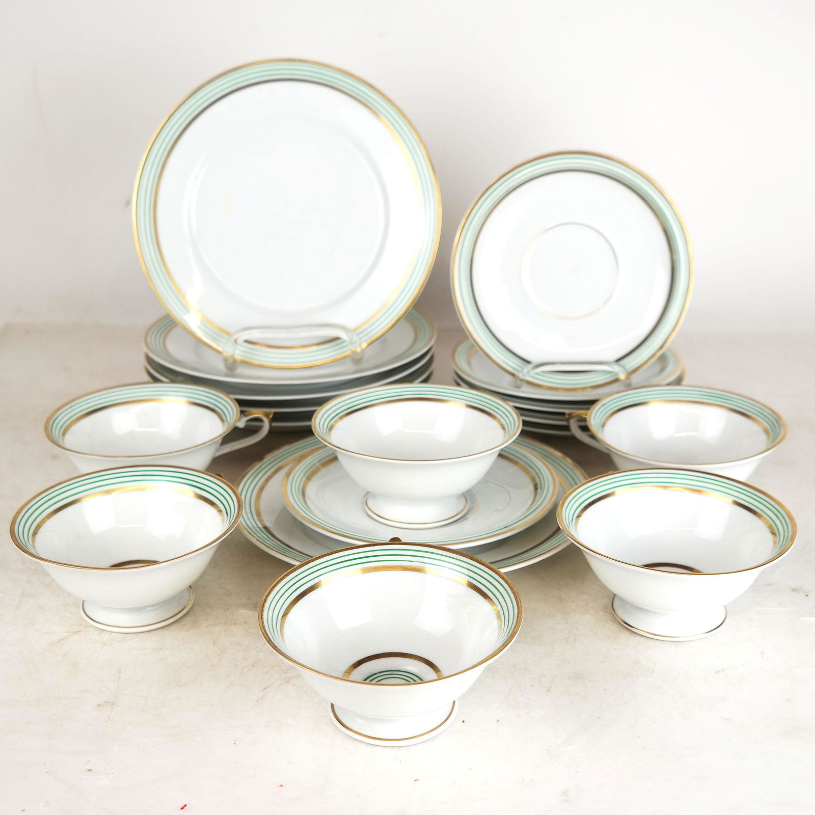 18-Pc German Art Deco Dessert Set (1 of 1)
