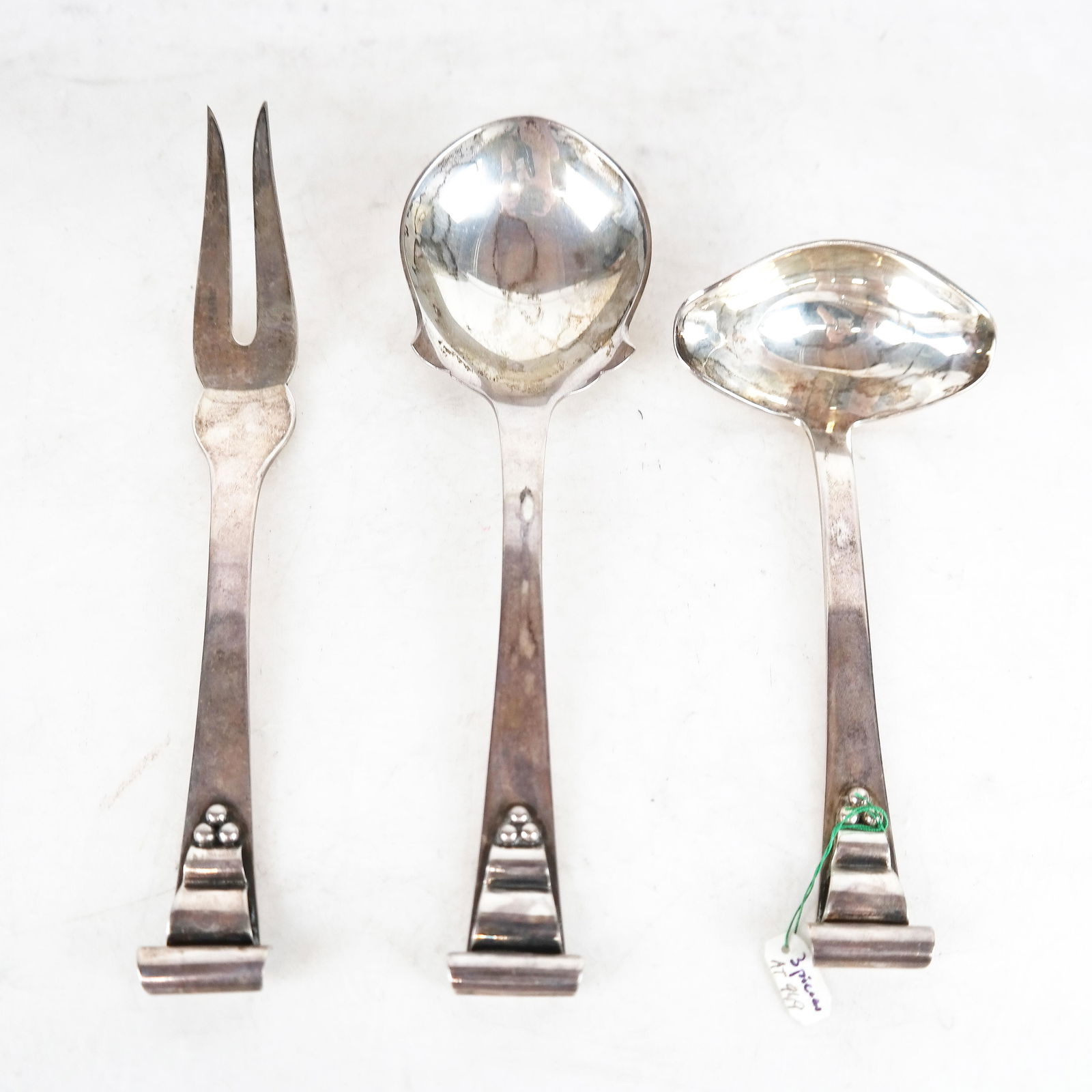 Three Piece Sterling Service Set (1 of 11)