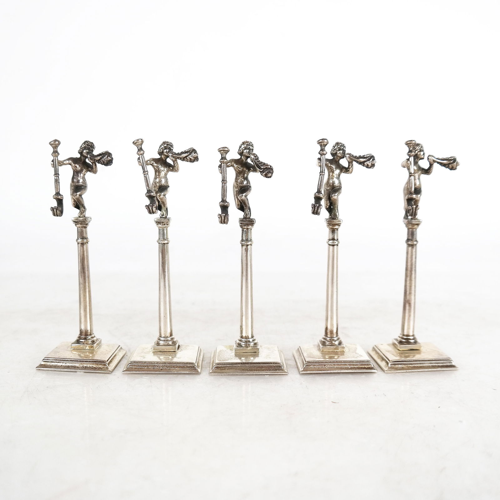 Set of 5 Sterling Silver Pocket Watch Stands (1 of 13)