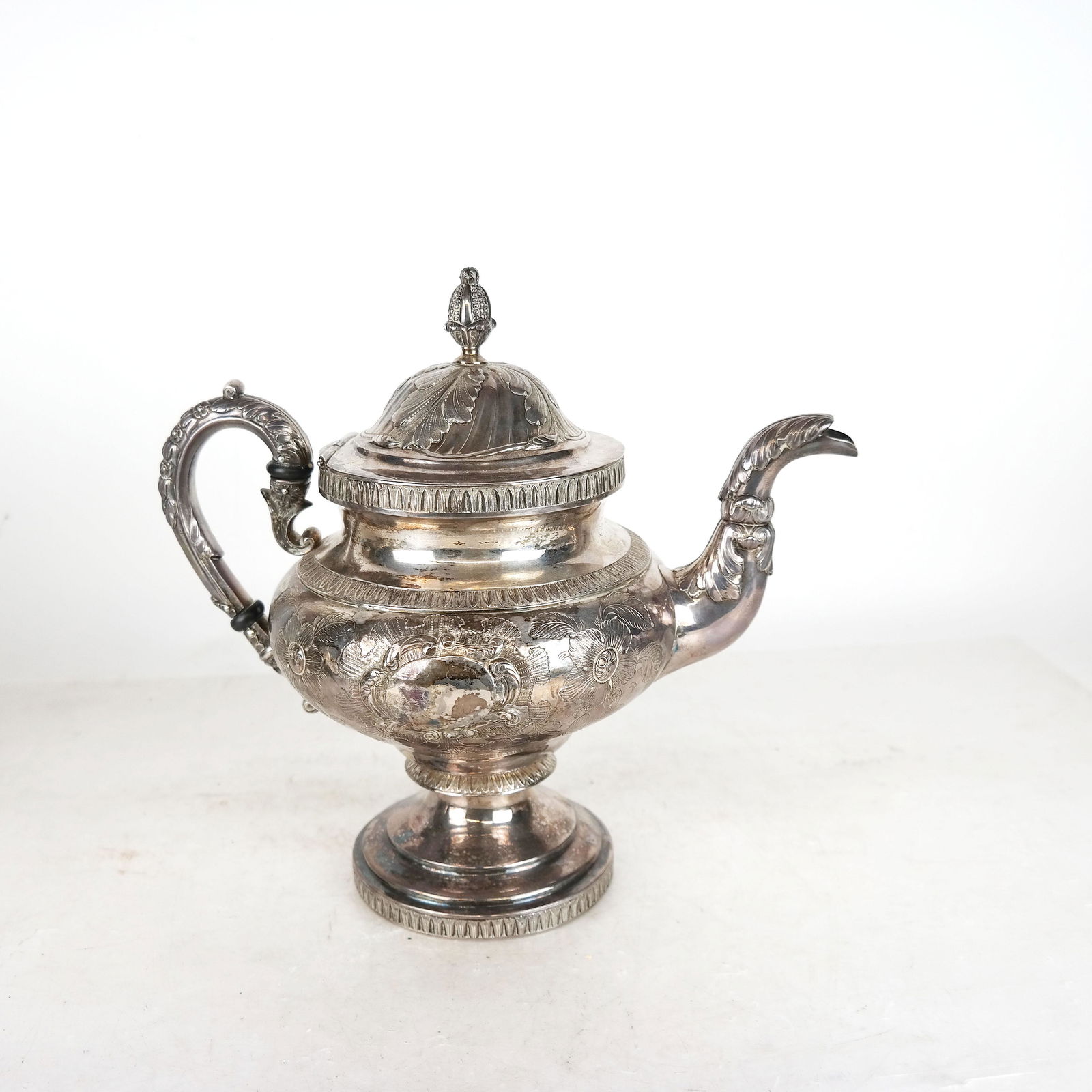 American Nickel Silver Hot Water Pot (1 of 7)