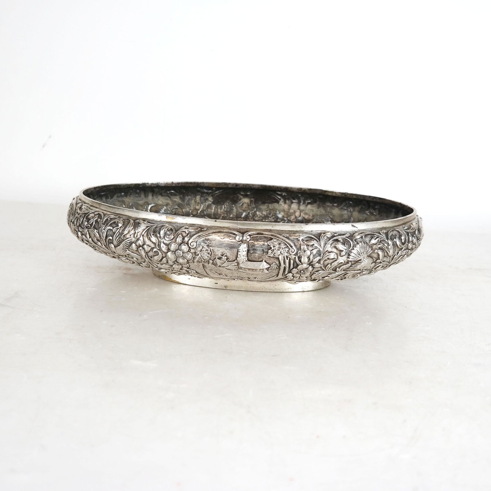 Continental Silver Oval Bowl (1 of 7)