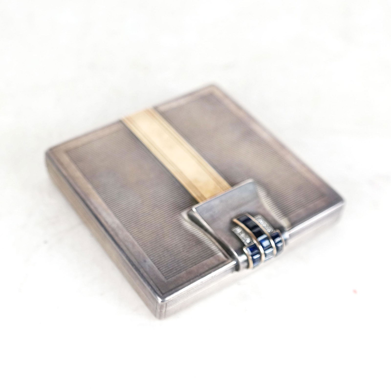 Tiffany & Co. Sterling Silver & Gold Compact (1 of 8)