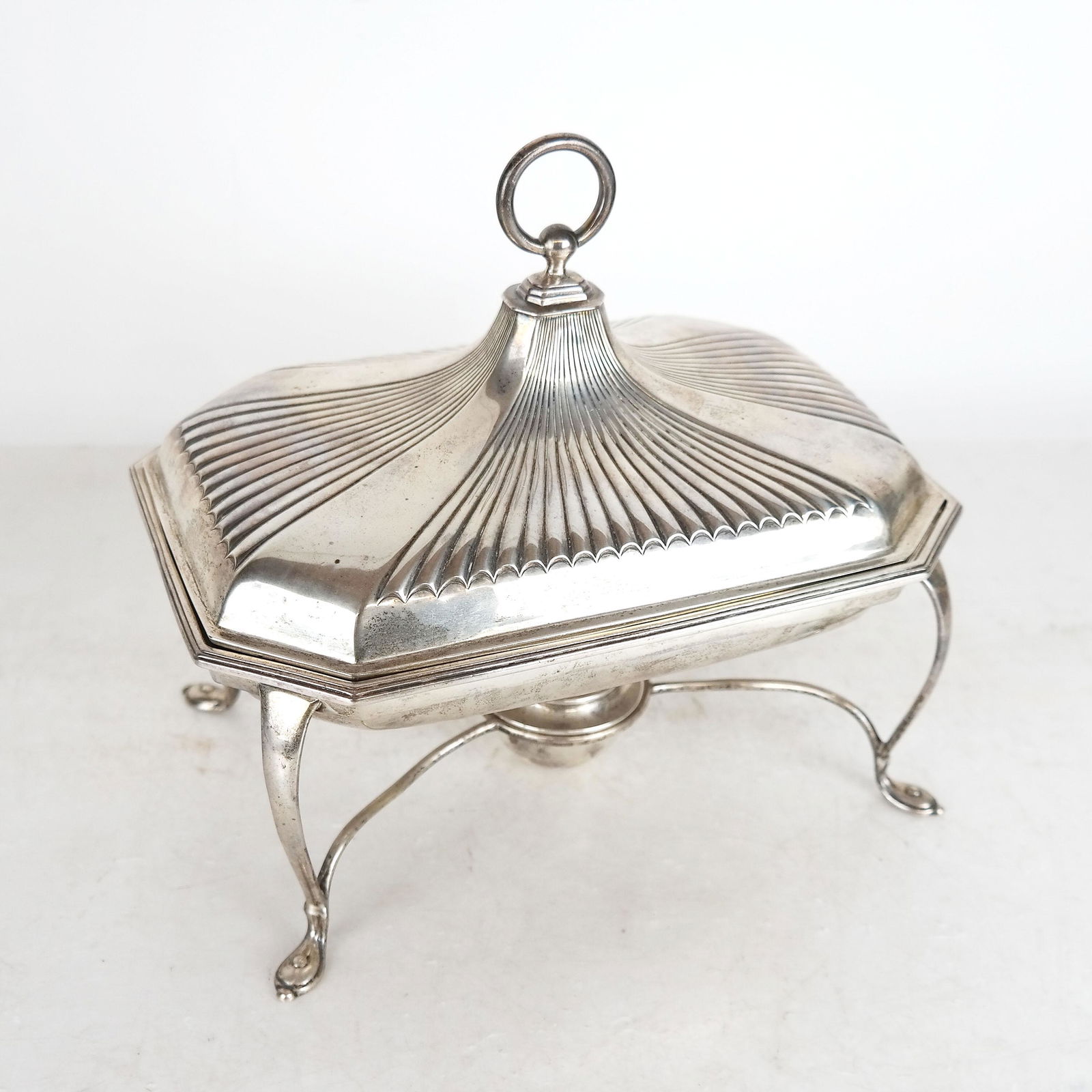 Antique English Silver Vegetable Warming Tray (1 of 9)
