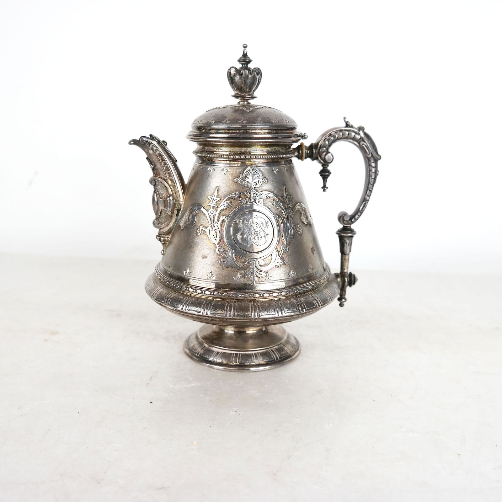 Antique Continental Silver Coffee Pot (1 of 5)
