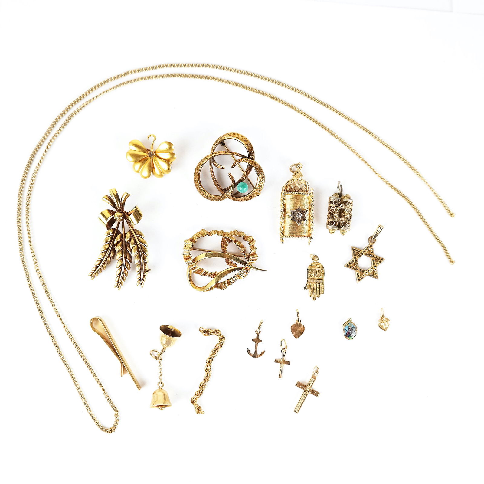 Miscellaneous Lot of 18 Pcs. 14K Gold Jewelry (1 of 13)