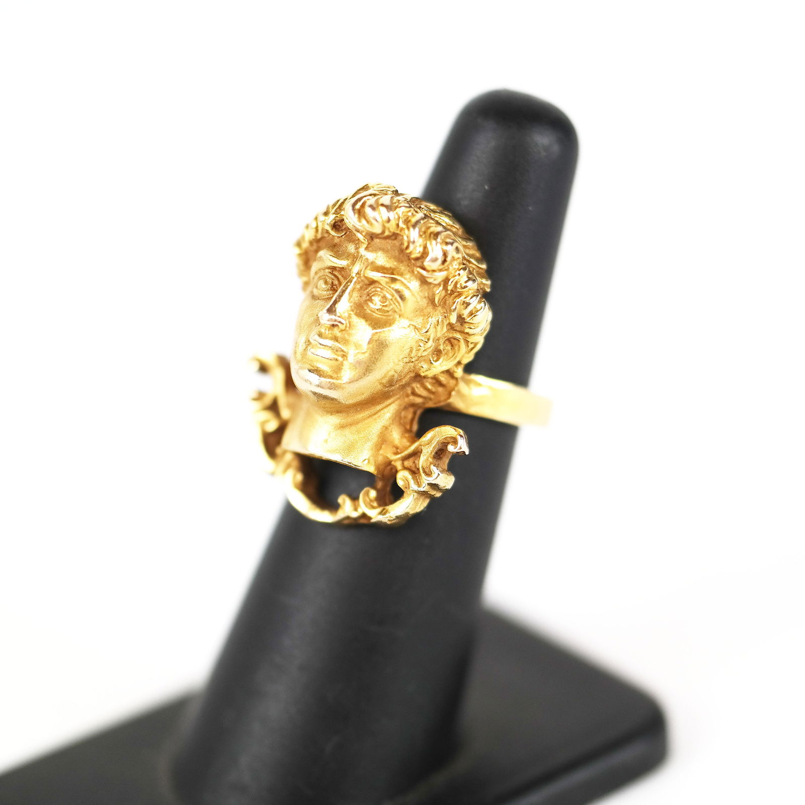 14K Gold Ladies Figural Portrait Ring (1 of 8)