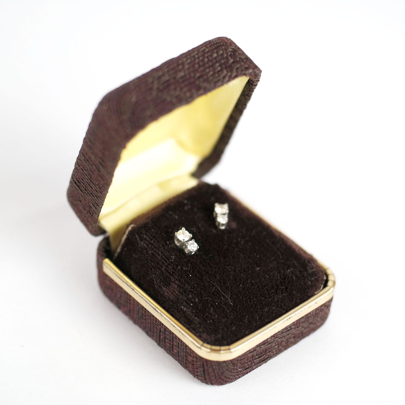 Pair of 14K Gold & Diamond Stud Earrings (1 of 8)